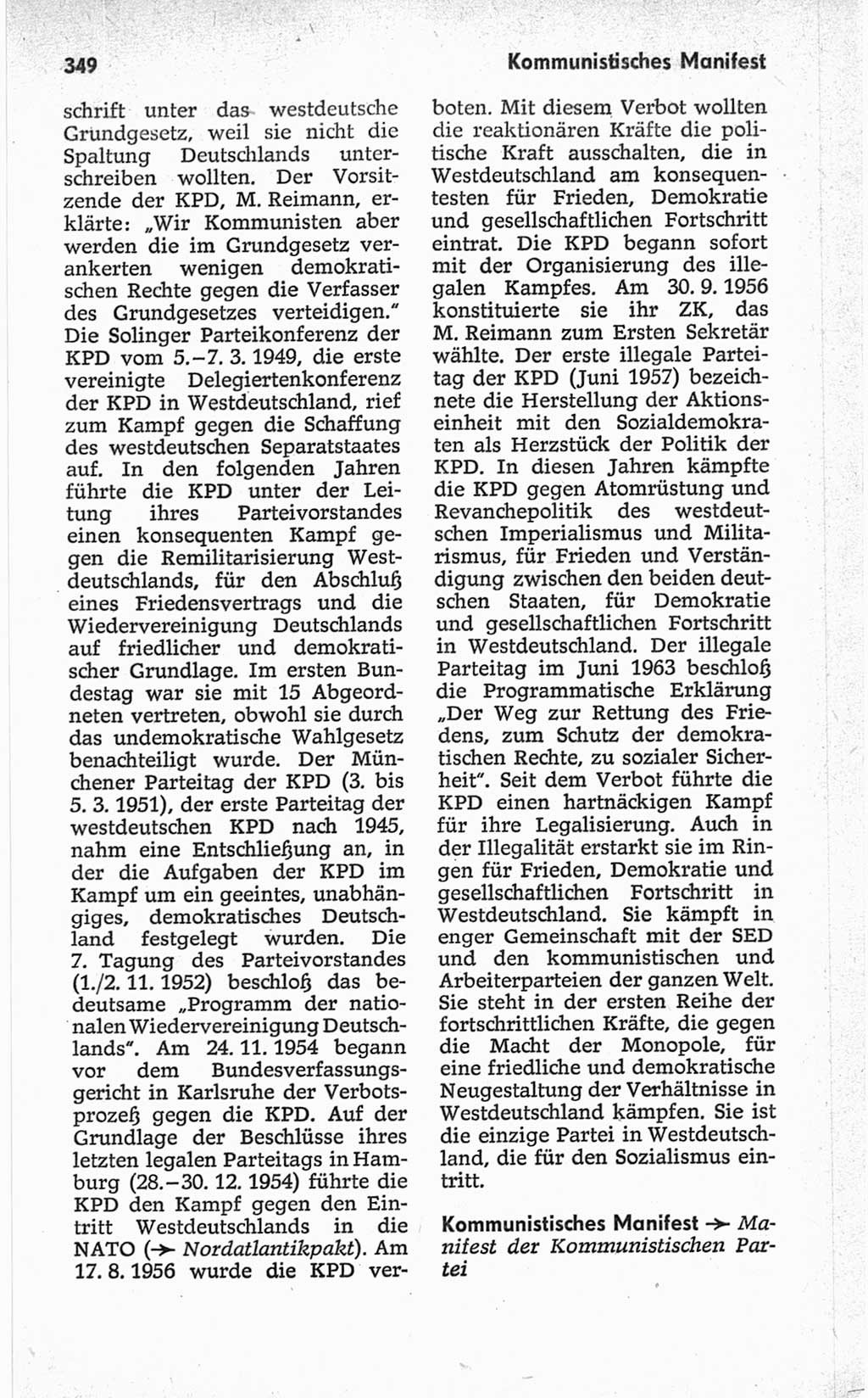 Kleines politisches Wörterbuch [Deutsche Demokratische Republik (DDR)] 1967, Seite 349 (Kl. pol. Wb. DDR 1967, S. 349)