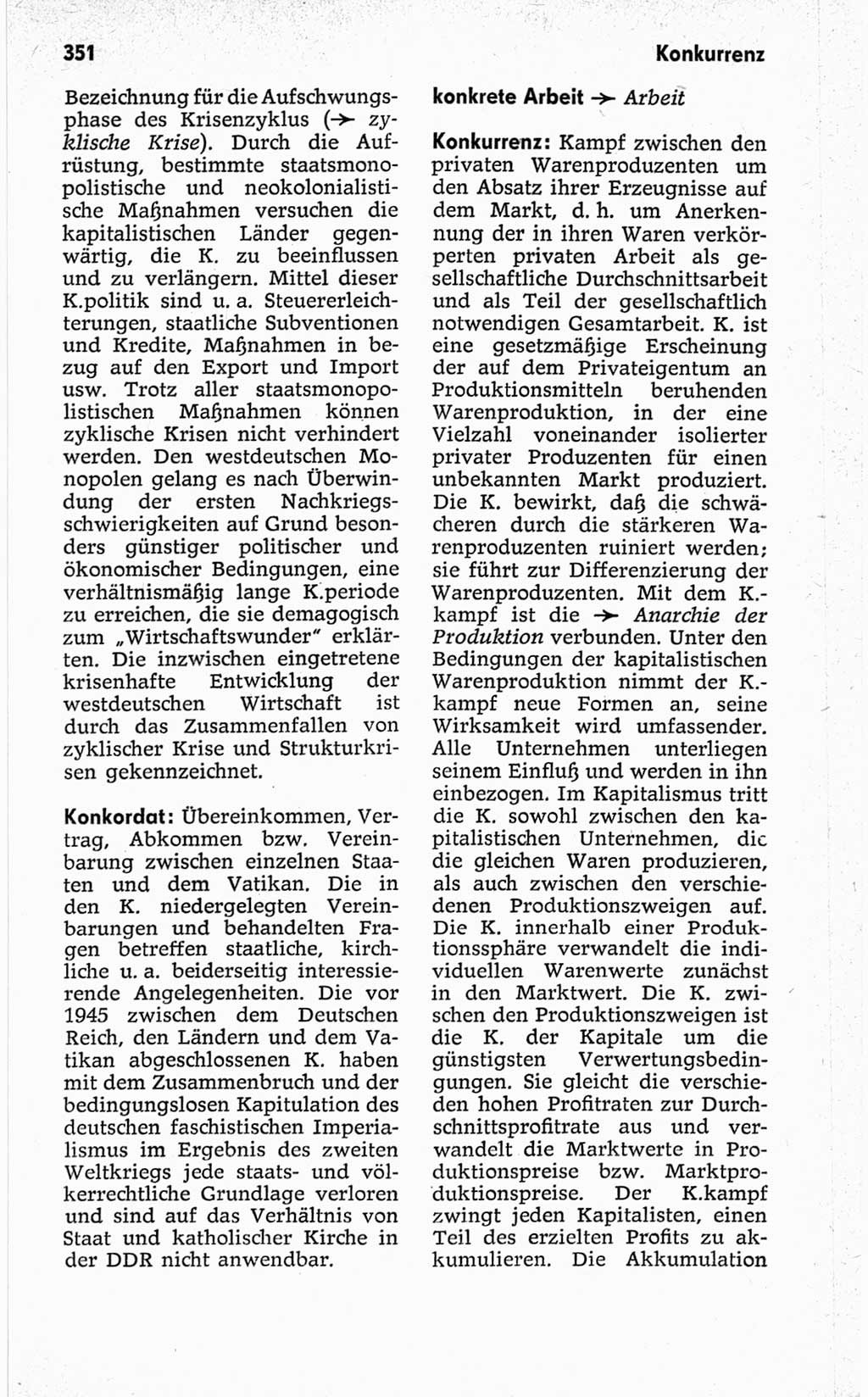Kleines politisches Wörterbuch [Deutsche Demokratische Republik (DDR)] 1967, Seite 351 (Kl. pol. Wb. DDR 1967, S. 351)