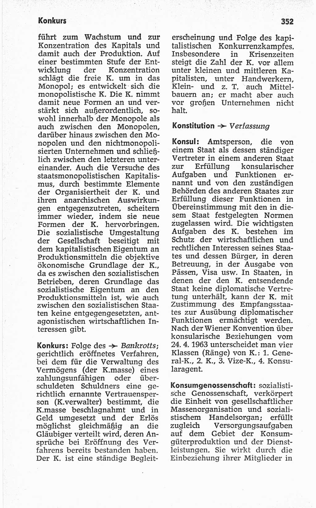 Kleines politisches Wörterbuch [Deutsche Demokratische Republik (DDR)] 1967, Seite 352 (Kl. pol. Wb. DDR 1967, S. 352)