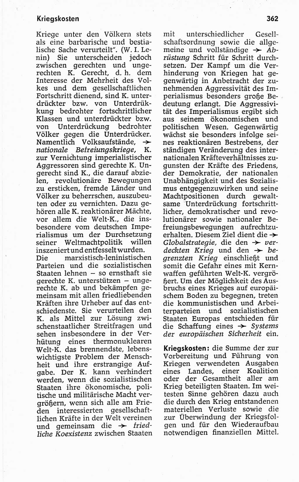 Kleines politisches Wörterbuch [Deutsche Demokratische Republik (DDR)] 1967, Seite 362 (Kl. pol. Wb. DDR 1967, S. 362)