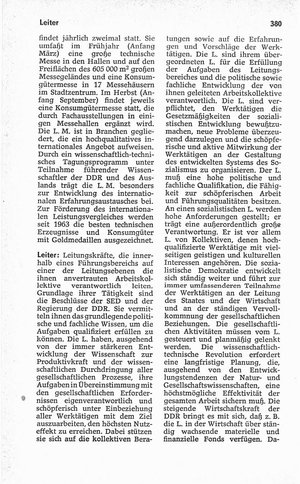 Kleines politisches Wörterbuch [Deutsche Demokratische Republik (DDR)] 1967, Seite 380 (Kl. pol. Wb. DDR 1967, S. 380)