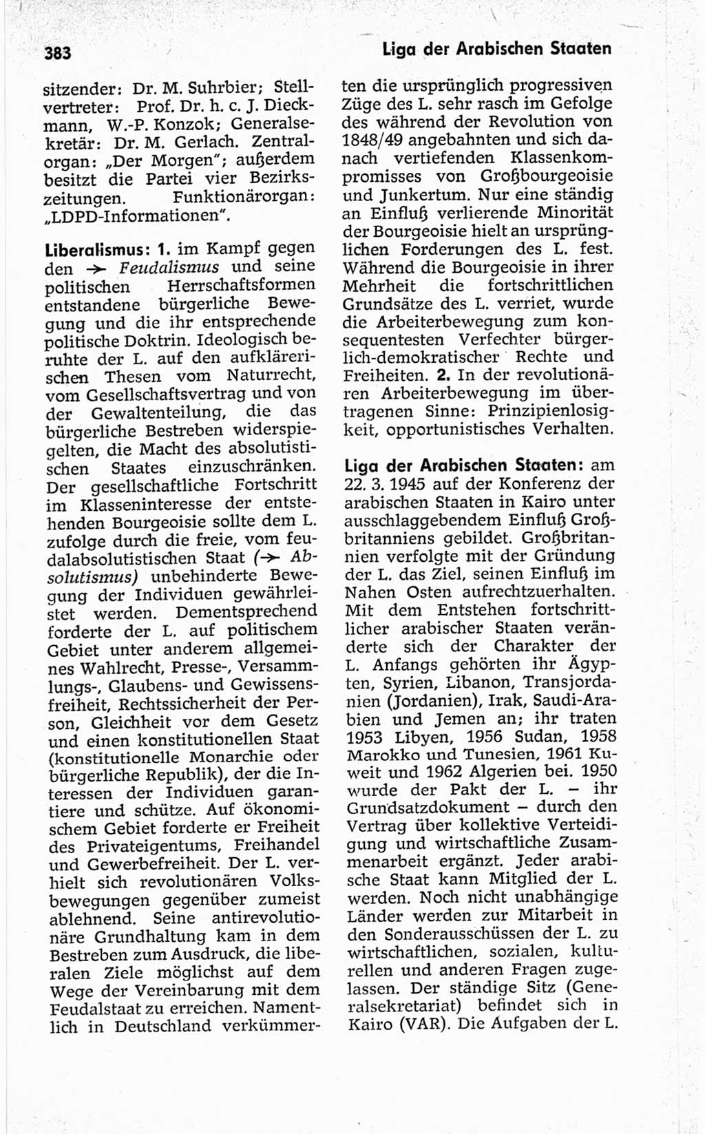 Kleines politisches Wörterbuch [Deutsche Demokratische Republik (DDR)] 1967, Seite 383 (Kl. pol. Wb. DDR 1967, S. 383)