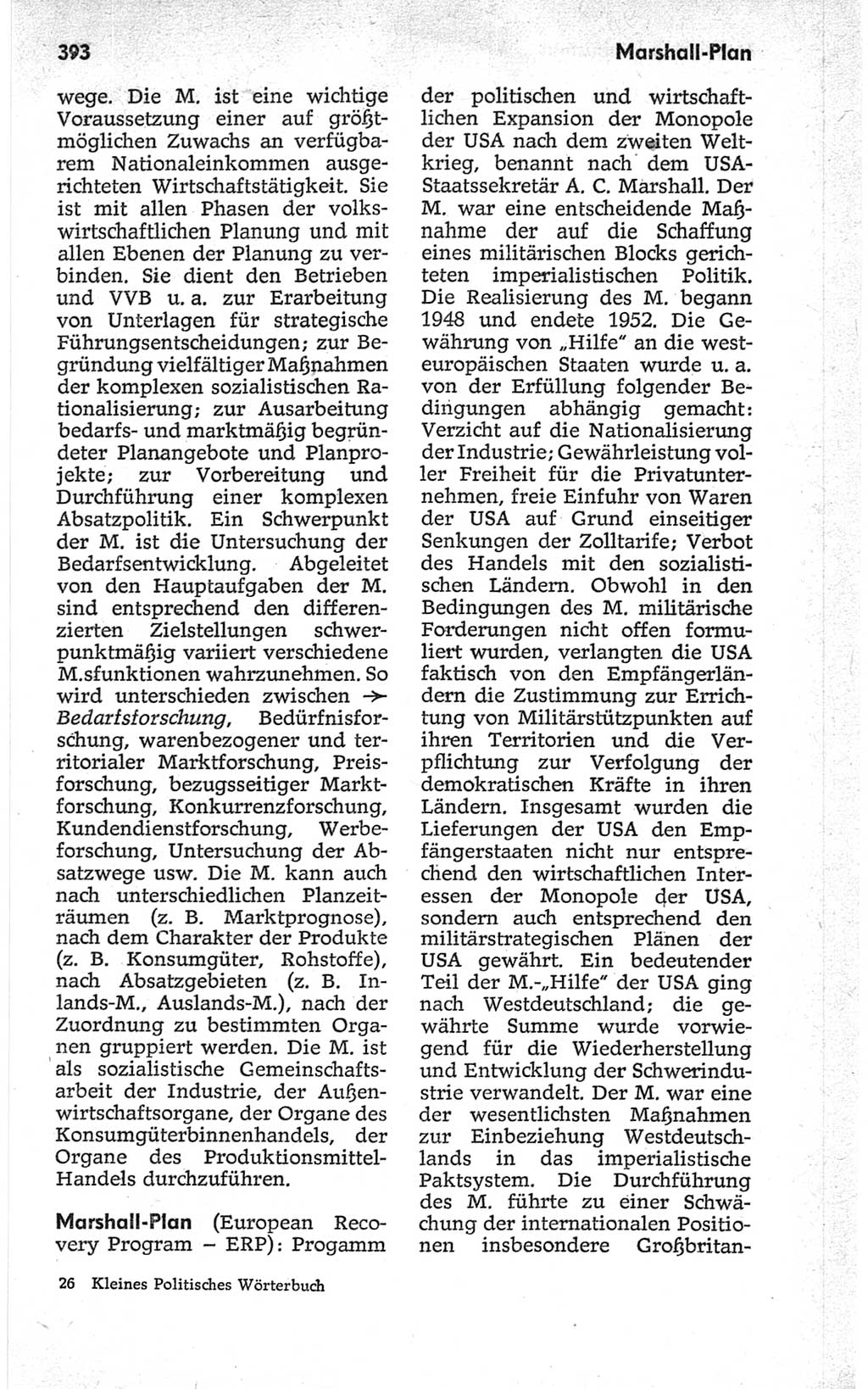 Kleines politisches Wörterbuch [Deutsche Demokratische Republik (DDR)] 1967, Seite 393 (Kl. pol. Wb. DDR 1967, S. 393)