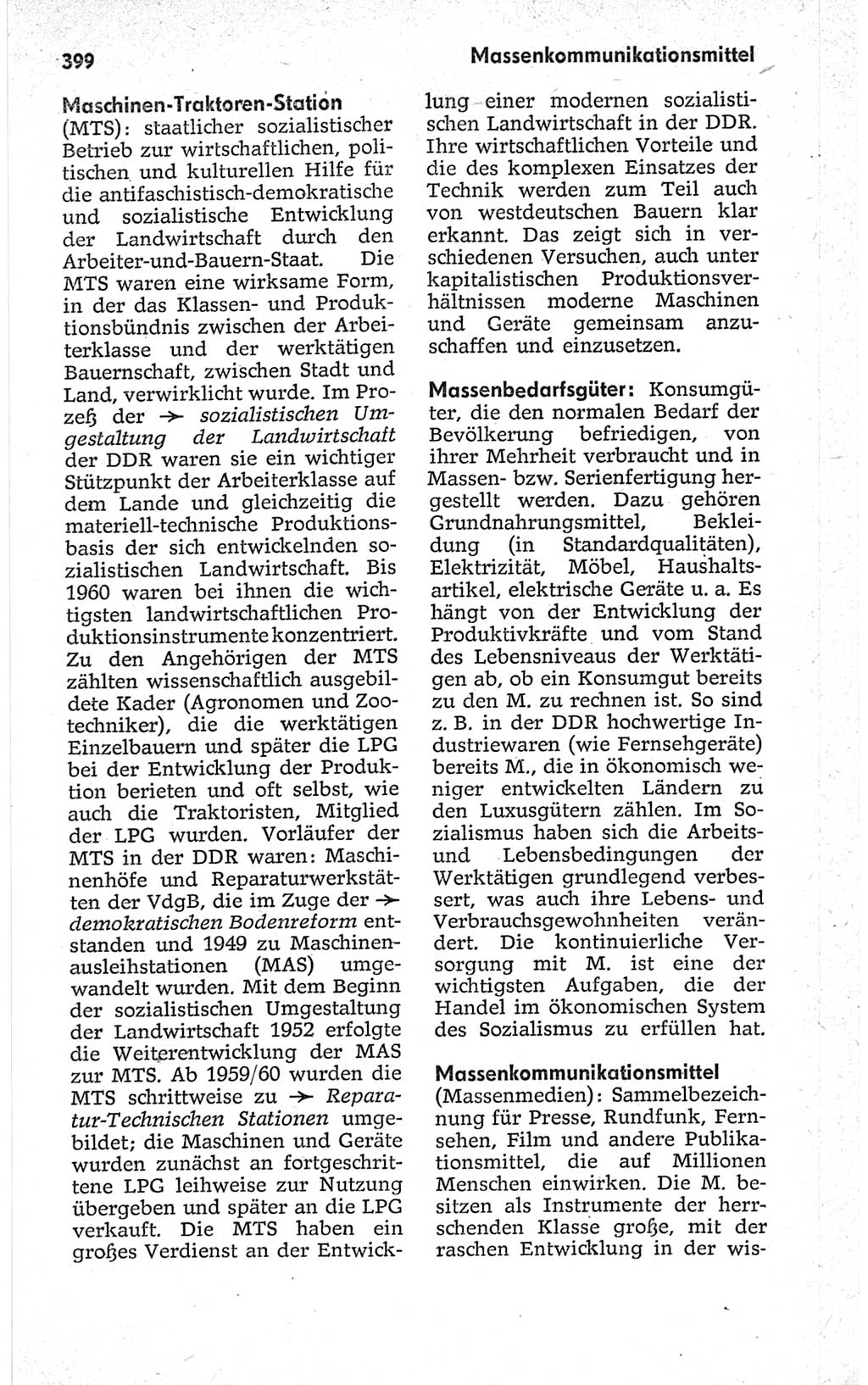 Kleines politisches Wörterbuch [Deutsche Demokratische Republik (DDR)] 1967, Seite 399 (Kl. pol. Wb. DDR 1967, S. 399)