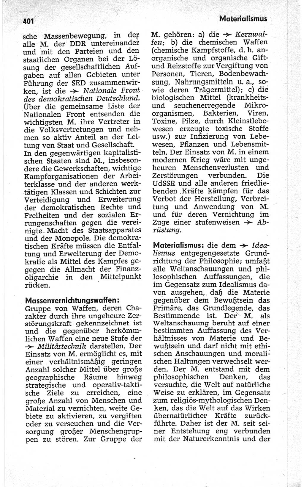 Kleines politisches Wörterbuch [Deutsche Demokratische Republik (DDR)] 1967, Seite 401 (Kl. pol. Wb. DDR 1967, S. 401)
