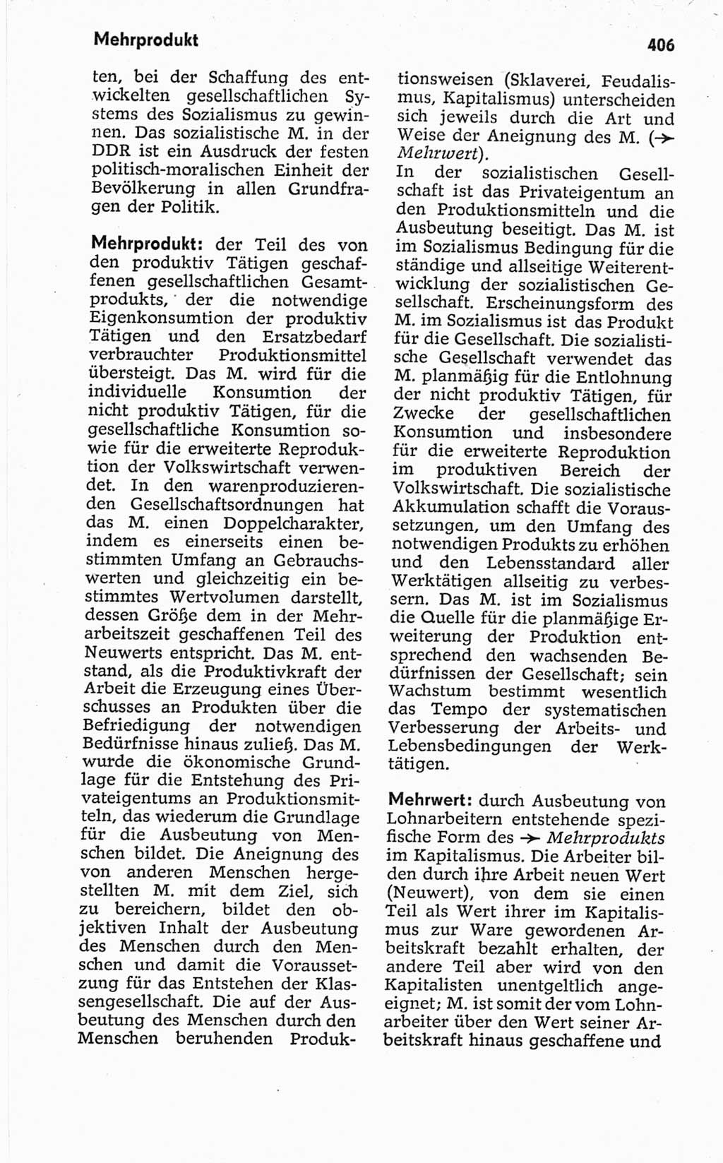 Kleines politisches Wörterbuch [Deutsche Demokratische Republik (DDR)] 1967, Seite 406 (Kl. pol. Wb. DDR 1967, S. 406)