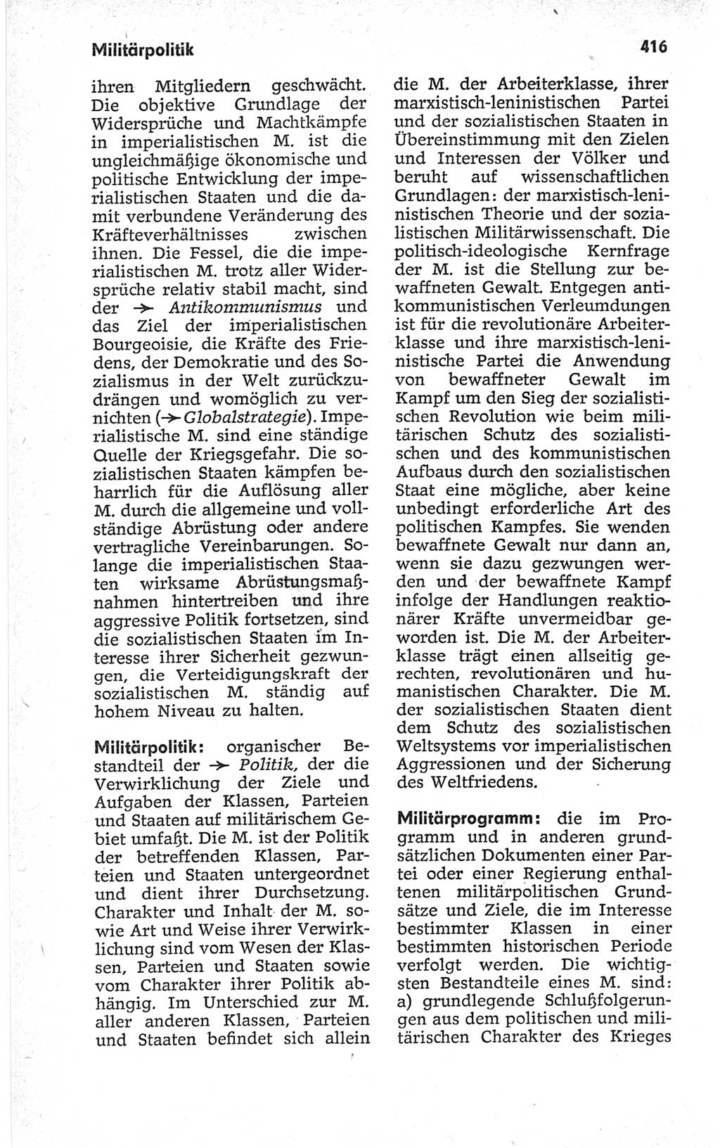 Kleines politisches Wörterbuch [Deutsche Demokratische Republik (DDR)] 1967, Seite 416 (Kl. pol. Wb. DDR 1967, S. 416)