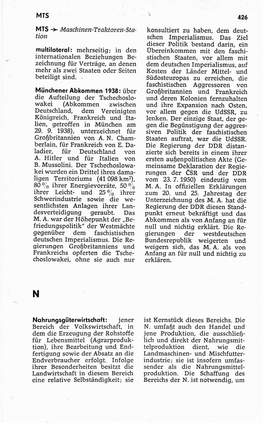 Kleines politisches Wörterbuch [Deutsche Demokratische Republik (DDR)] 1967, Seite 426 (Kl. pol. Wb. DDR 1967, S. 426)