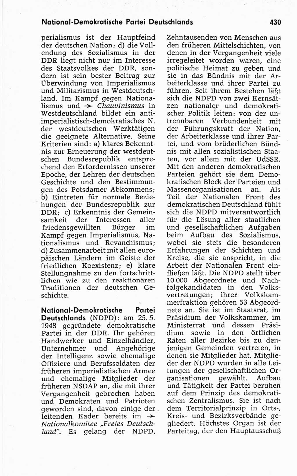 Kleines politisches Wörterbuch [Deutsche Demokratische Republik (DDR)] 1967, Seite 430 (Kl. pol. Wb. DDR 1967, S. 430)