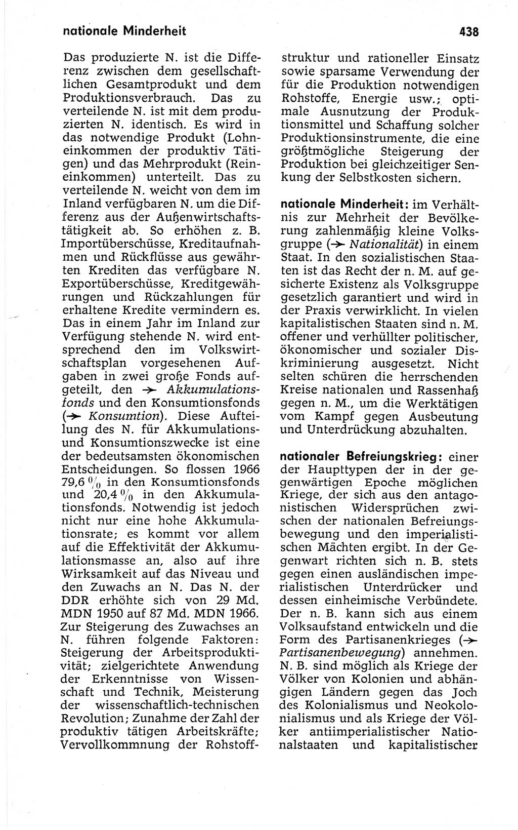 Kleines politisches Wörterbuch [Deutsche Demokratische Republik (DDR)] 1967, Seite 438 (Kl. pol. Wb. DDR 1967, S. 438)