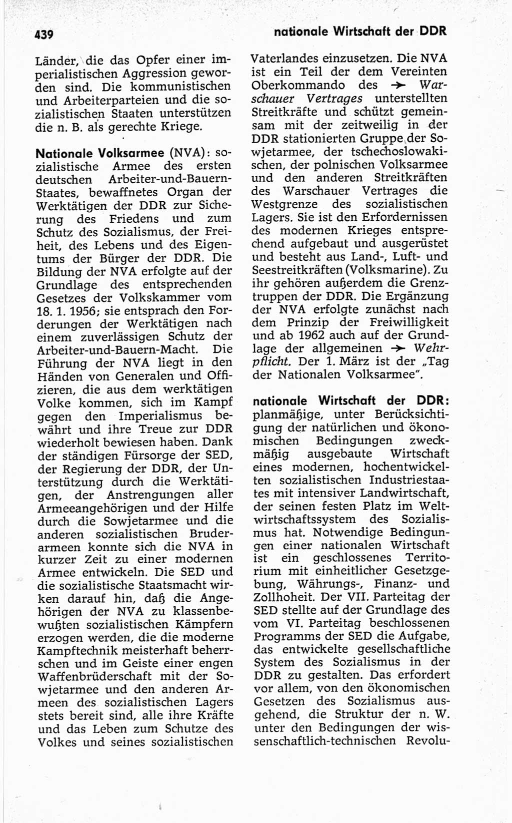 Kleines politisches Wörterbuch [Deutsche Demokratische Republik (DDR)] 1967, Seite 439 (Kl. pol. Wb. DDR 1967, S. 439)