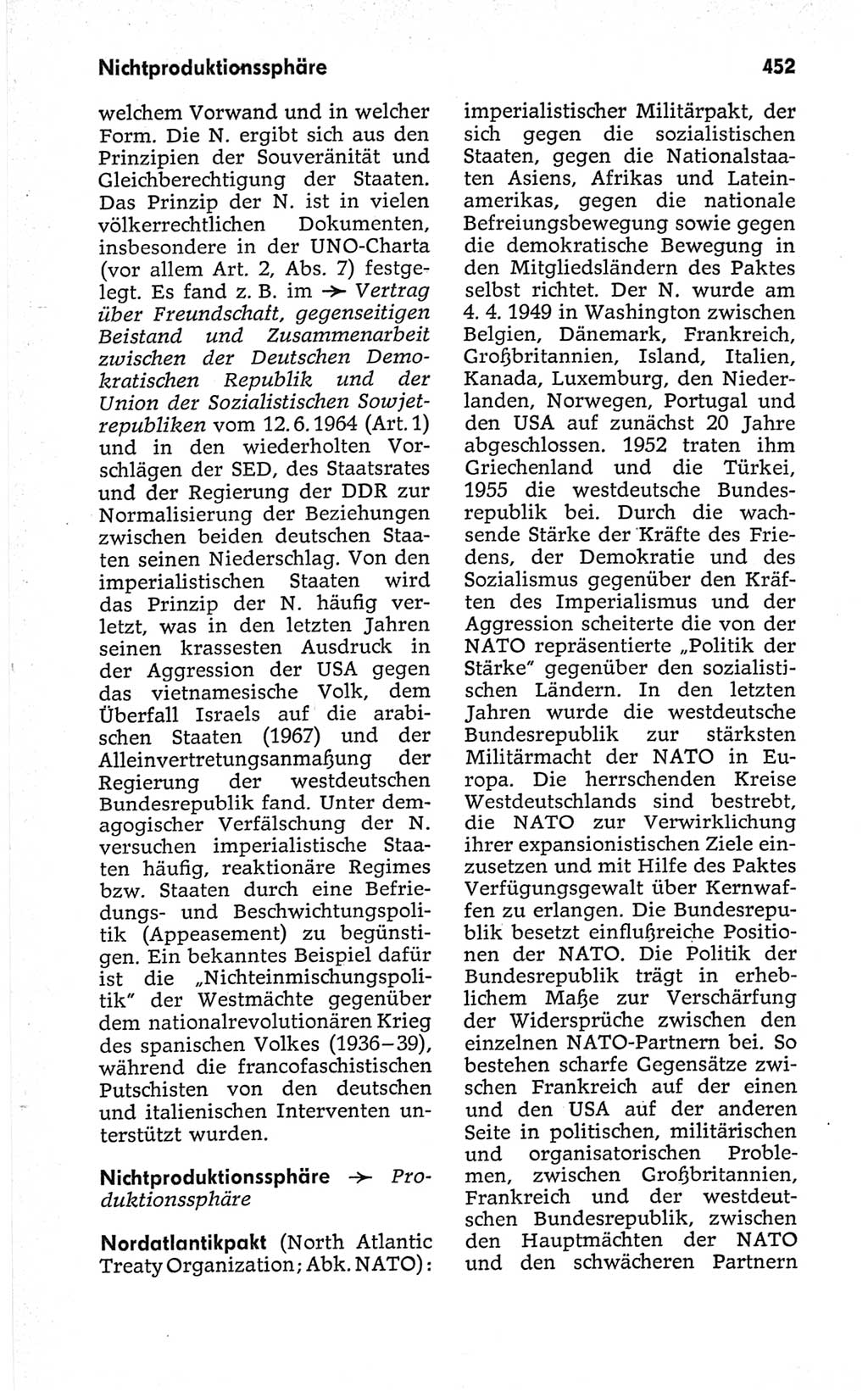 Kleines politisches Wörterbuch [Deutsche Demokratische Republik (DDR)] 1967, Seite 452 (Kl. pol. Wb. DDR 1967, S. 452)