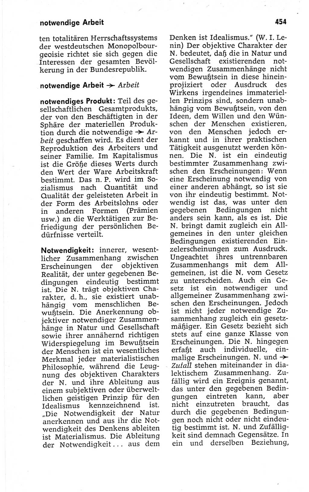 Kleines politisches Wörterbuch [Deutsche Demokratische Republik (DDR)] 1967, Seite 454 (Kl. pol. Wb. DDR 1967, S. 454)