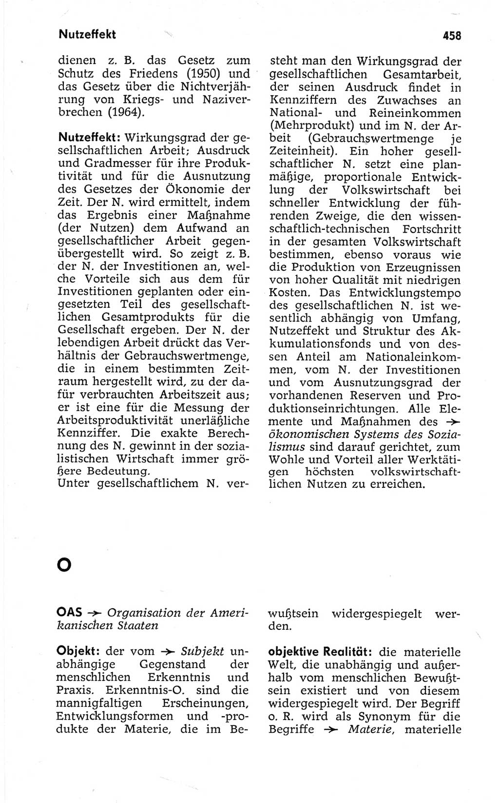 Kleines politisches Wörterbuch [Deutsche Demokratische Republik (DDR)] 1967, Seite 458 (Kl. pol. Wb. DDR 1967, S. 458)