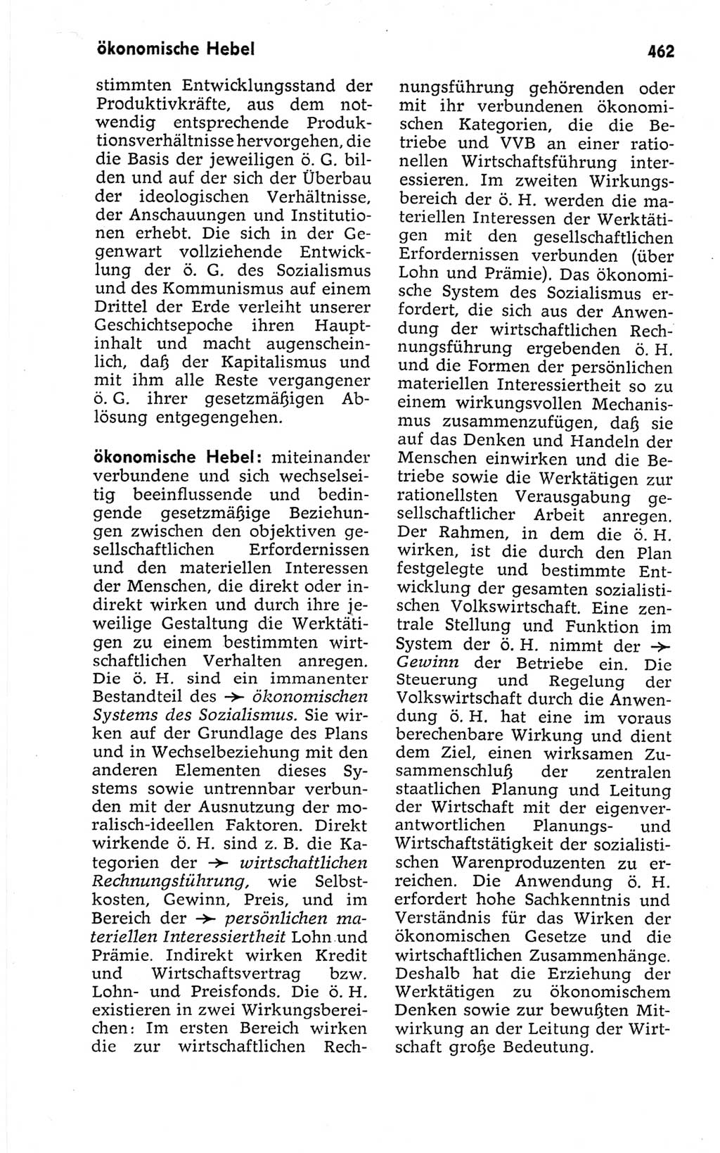 Kleines politisches Wörterbuch [Deutsche Demokratische Republik (DDR)] 1967, Seite 462 (Kl. pol. Wb. DDR 1967, S. 462)