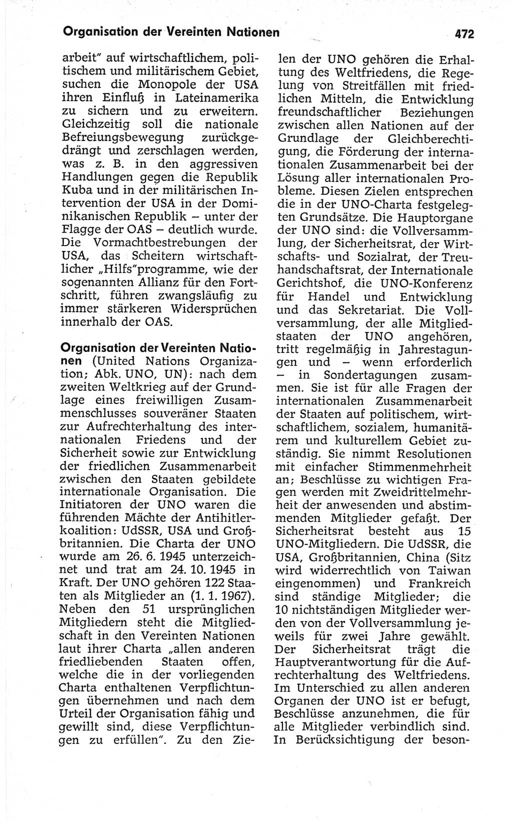 Kleines politisches Wörterbuch [Deutsche Demokratische Republik (DDR)] 1967, Seite 472 (Kl. pol. Wb. DDR 1967, S. 472)