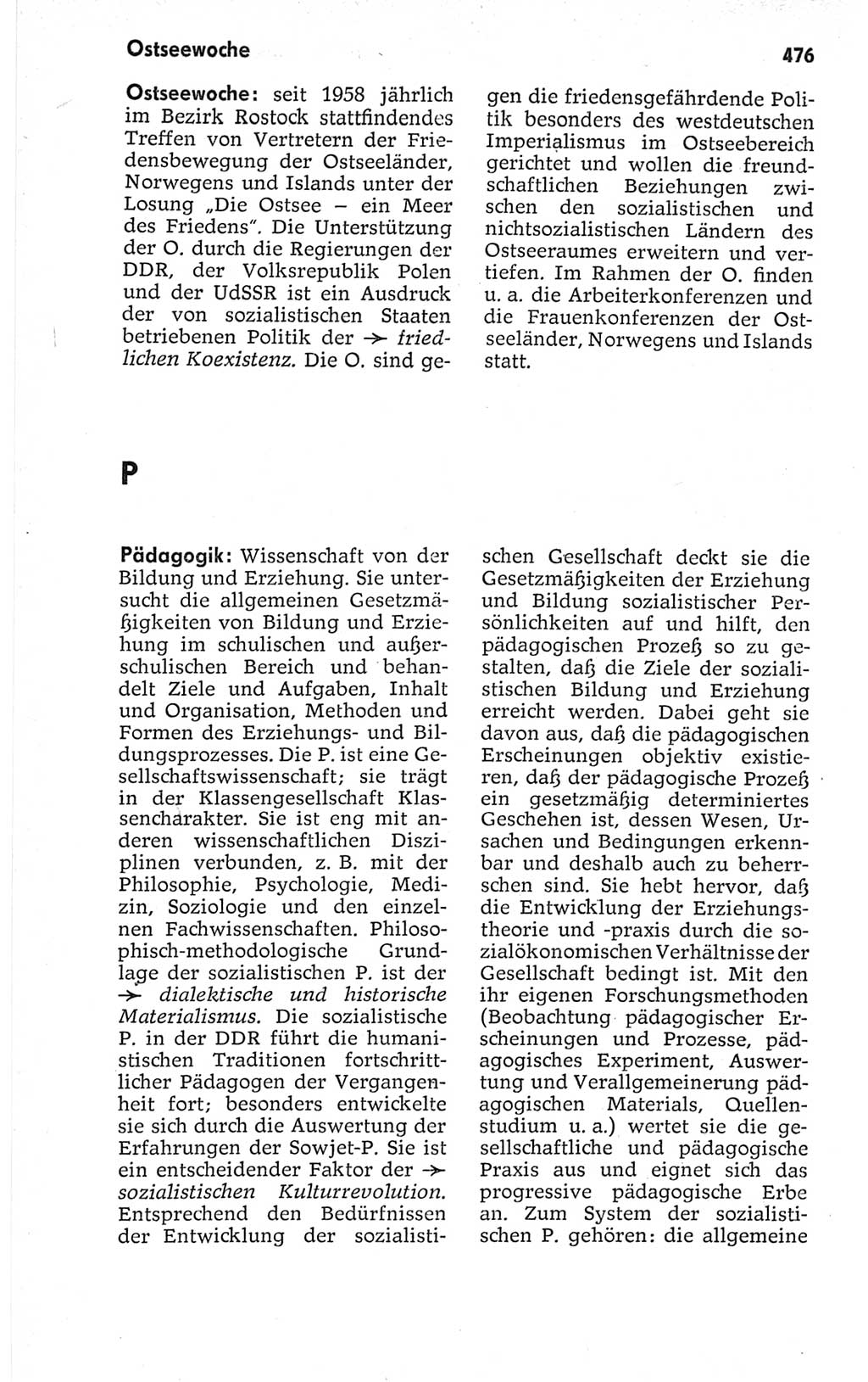Kleines politisches Wörterbuch [Deutsche Demokratische Republik (DDR)] 1967, Seite 476 (Kl. pol. Wb. DDR 1967, S. 476)