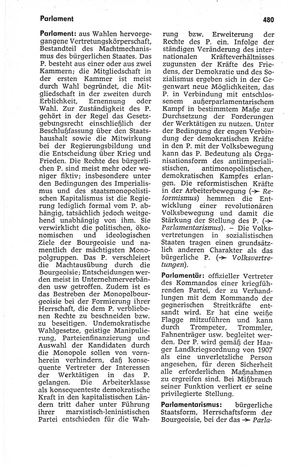 Kleines politisches Wörterbuch [Deutsche Demokratische Republik (DDR)] 1967, Seite 480 (Kl. pol. Wb. DDR 1967, S. 480)
