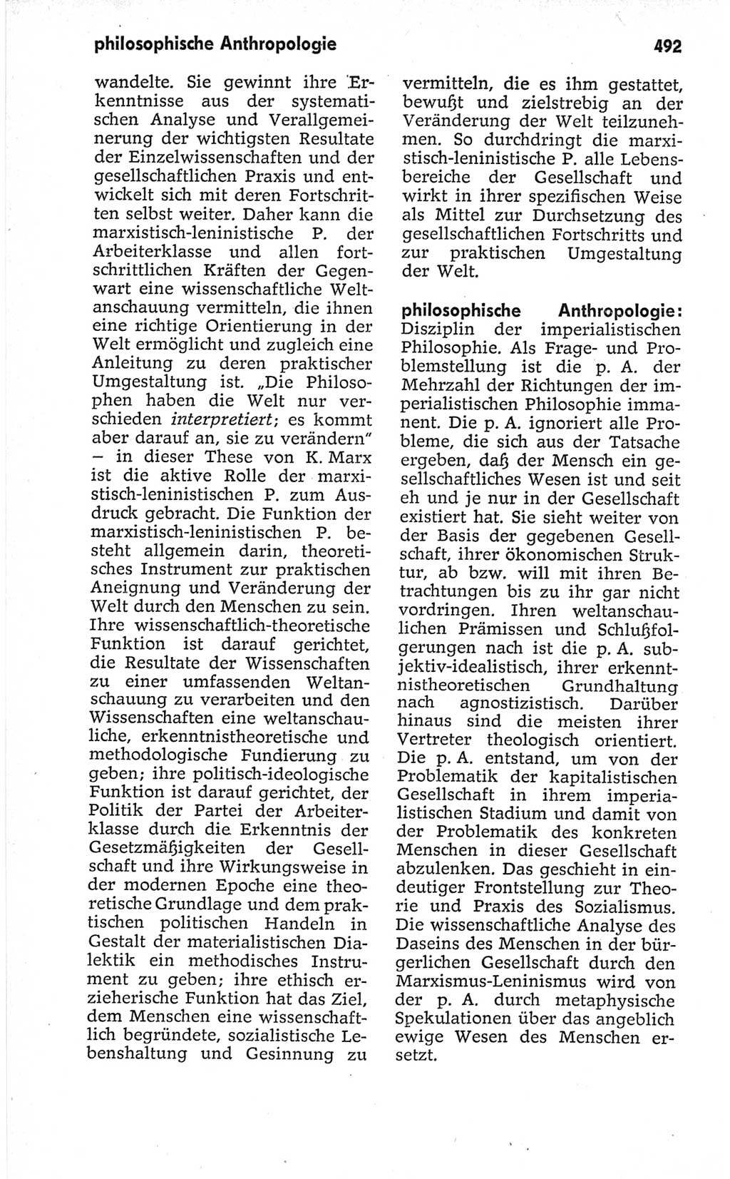 Kleines politisches Wörterbuch [Deutsche Demokratische Republik (DDR)] 1967, Seite 492 (Kl. pol. Wb. DDR 1967, S. 492)