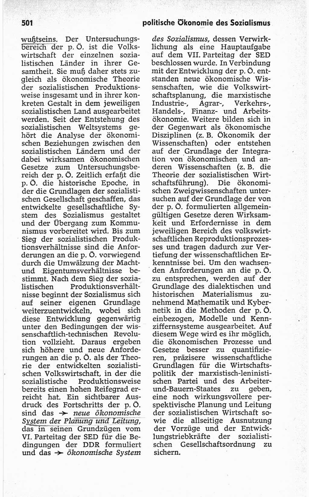Kleines politisches Wörterbuch [Deutsche Demokratische Republik (DDR)] 1967, Seite 501 (Kl. pol. Wb. DDR 1967, S. 501)