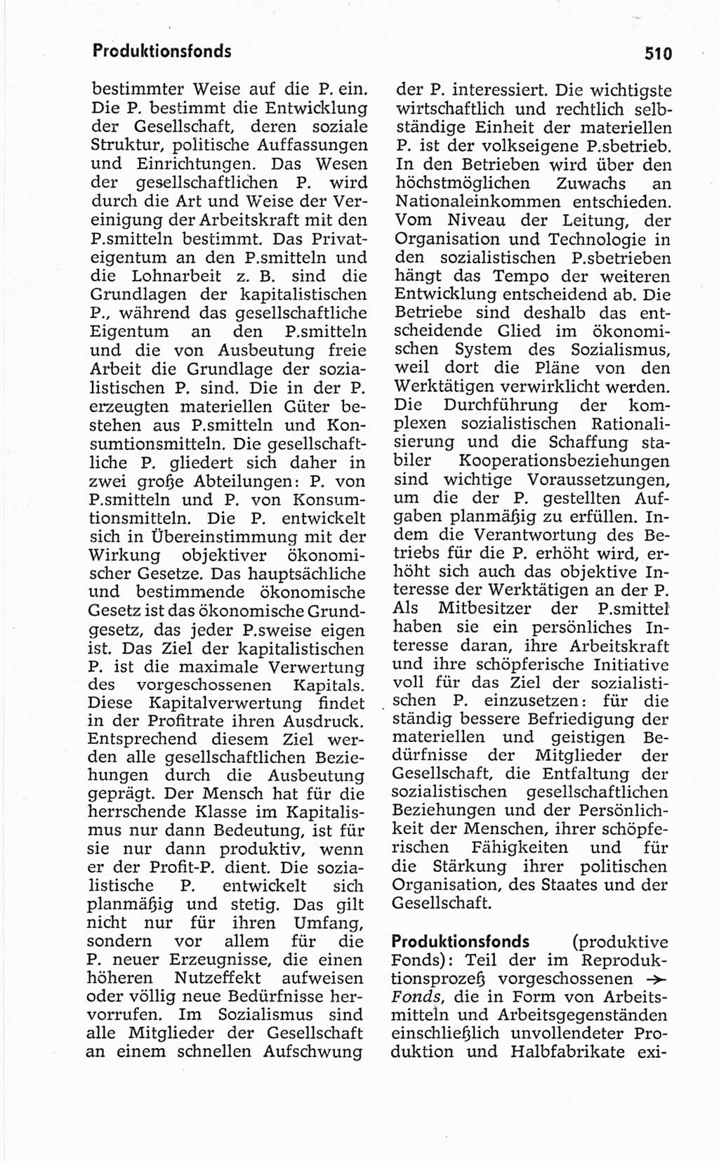 Kleines politisches Wörterbuch [Deutsche Demokratische Republik (DDR)] 1967, Seite 510 (Kl. pol. Wb. DDR 1967, S. 510)