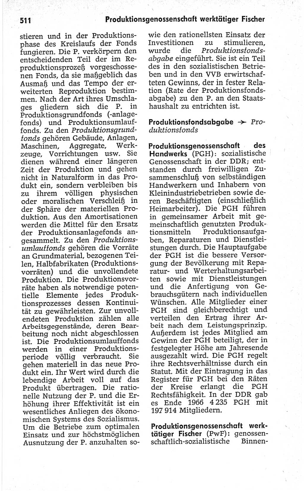 Kleines politisches Wörterbuch [Deutsche Demokratische Republik (DDR)] 1967, Seite 511 (Kl. pol. Wb. DDR 1967, S. 511)