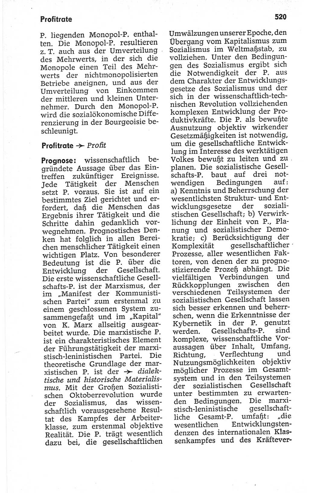 Kleines politisches Wörterbuch [Deutsche Demokratische Republik (DDR)] 1967, Seite 520 (Kl. pol. Wb. DDR 1967, S. 520)
