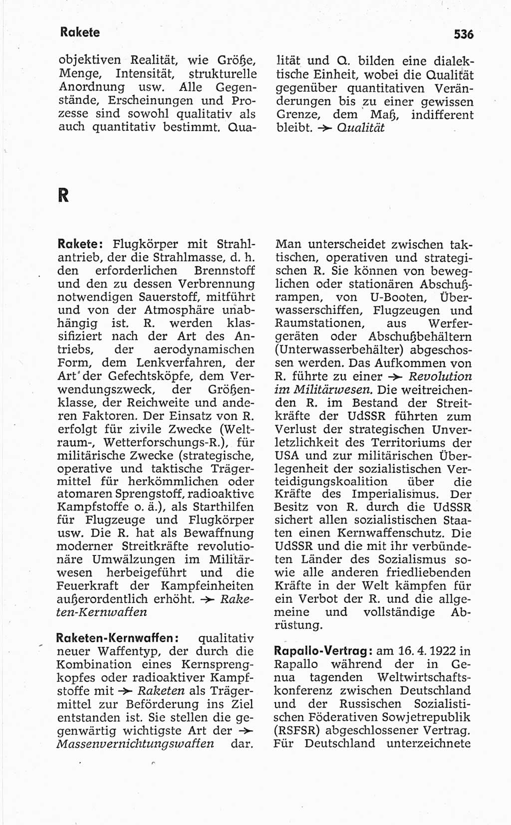 Kleines politisches Wörterbuch [Deutsche Demokratische Republik (DDR)] 1967, Seite 536 (Kl. pol. Wb. DDR 1967, S. 536)