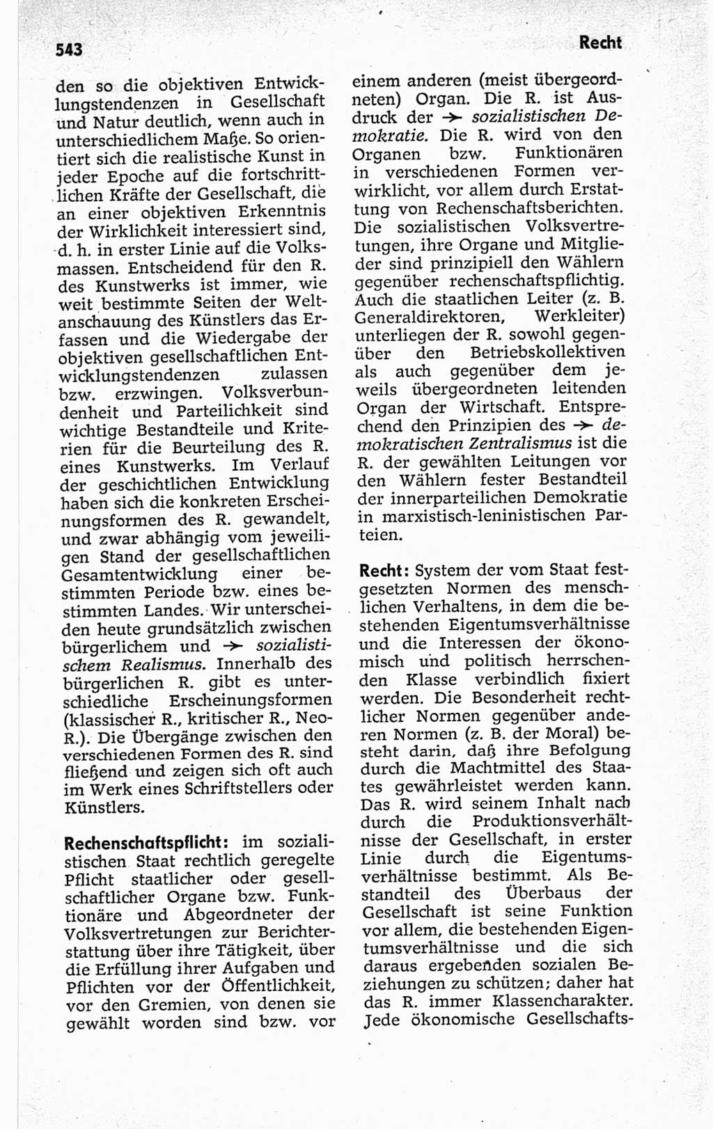 Kleines politisches Wörterbuch [Deutsche Demokratische Republik (DDR)] 1967, Seite 543 (Kl. pol. Wb. DDR 1967, S. 543)