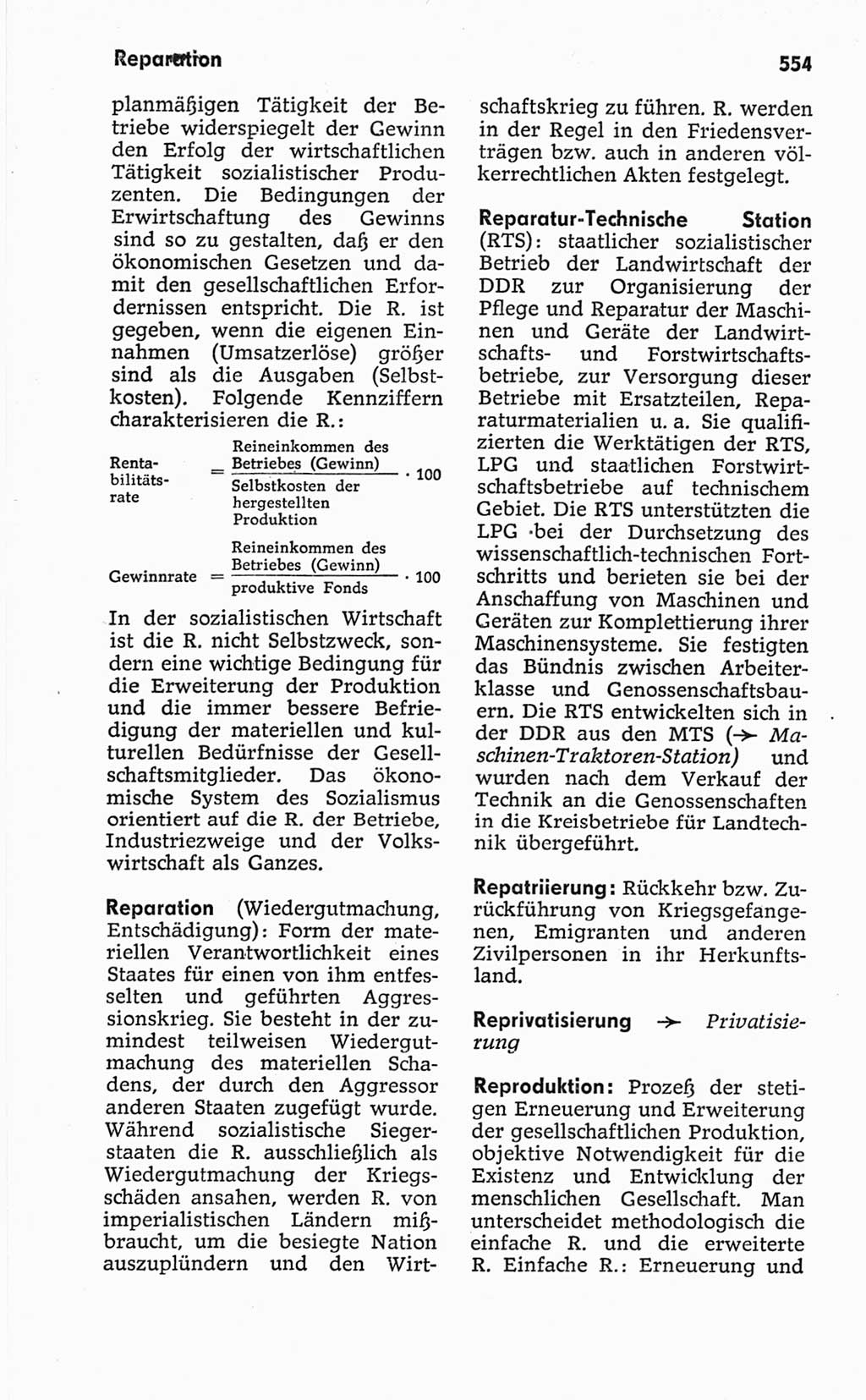 Kleines politisches Wörterbuch [Deutsche Demokratische Republik (DDR)] 1967, Seite 554 (Kl. pol. Wb. DDR 1967, S. 554)