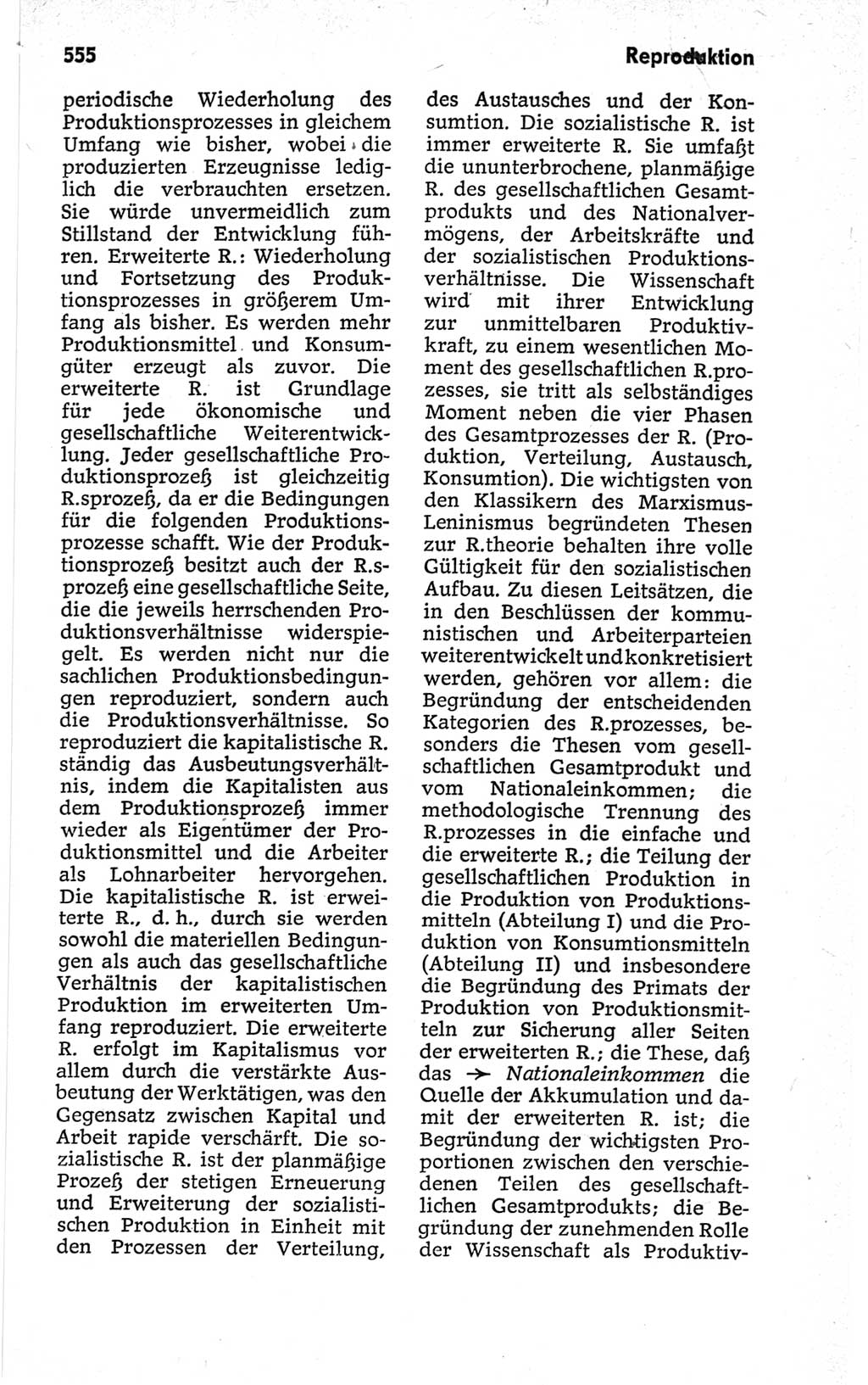 Kleines politisches Wörterbuch [Deutsche Demokratische Republik (DDR)] 1967, Seite 555 (Kl. pol. Wb. DDR 1967, S. 555)