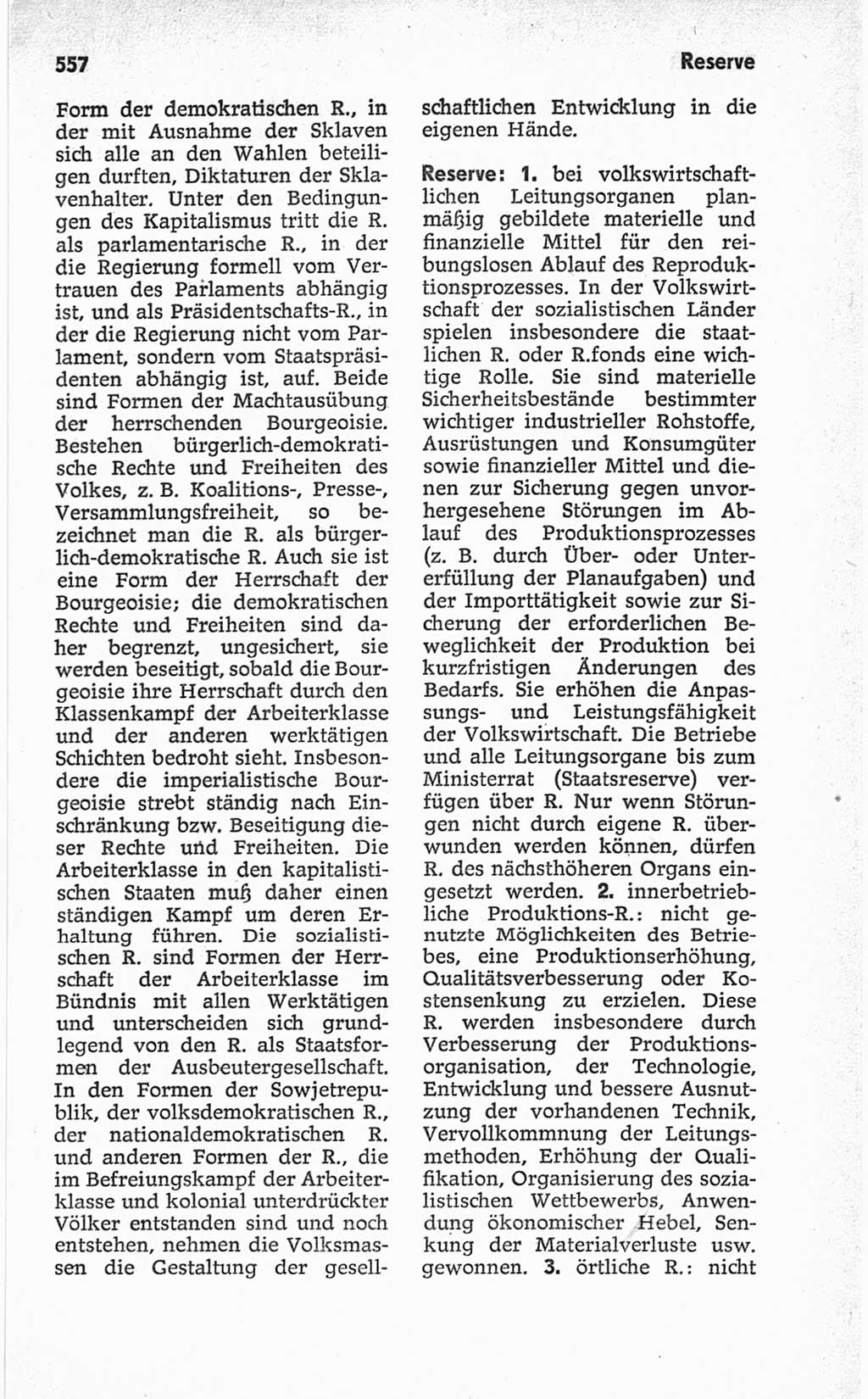 Kleines politisches Wörterbuch [Deutsche Demokratische Republik (DDR)] 1967, Seite 557 (Kl. pol. Wb. DDR 1967, S. 557)