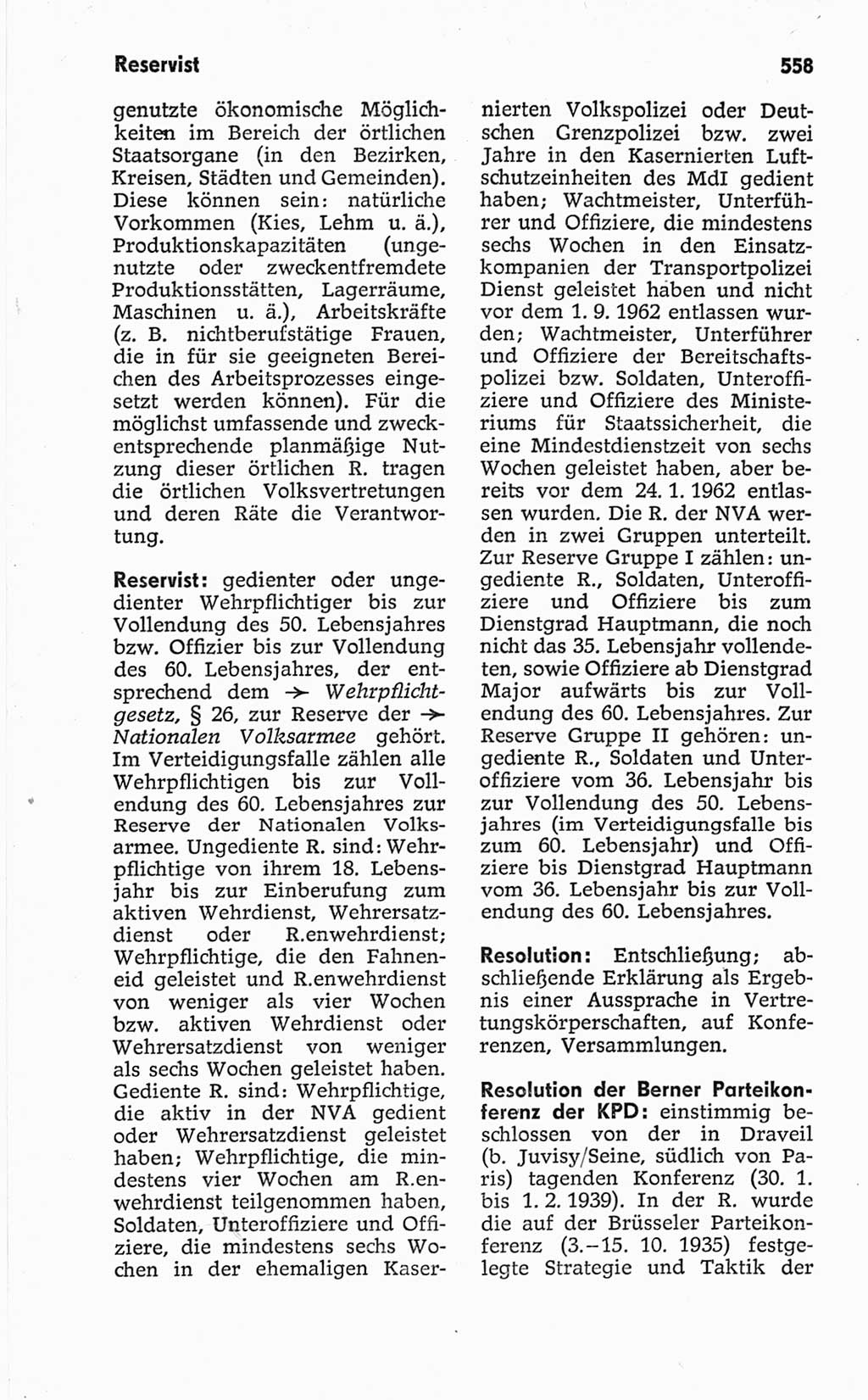 Kleines politisches Wörterbuch [Deutsche Demokratische Republik (DDR)] 1967, Seite 558 (Kl. pol. Wb. DDR 1967, S. 558)