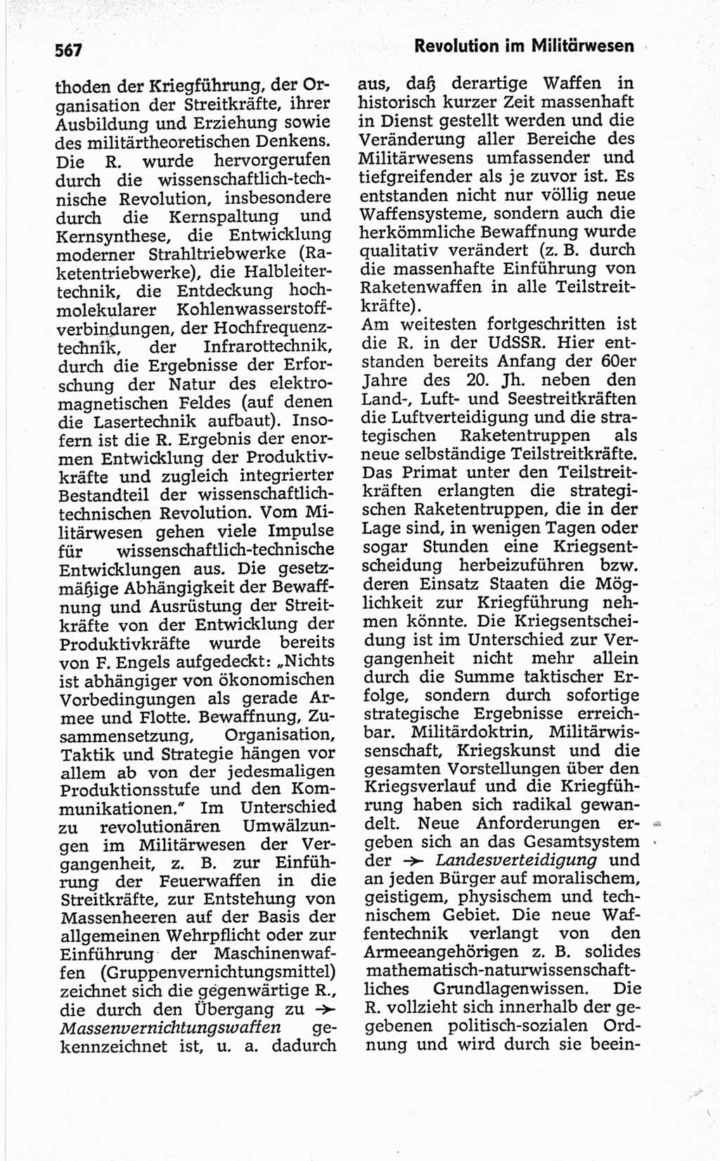 Kleines politisches Wörterbuch [Deutsche Demokratische Republik (DDR)] 1967, Seite 567 (Kl. pol. Wb. DDR 1967, S. 567)