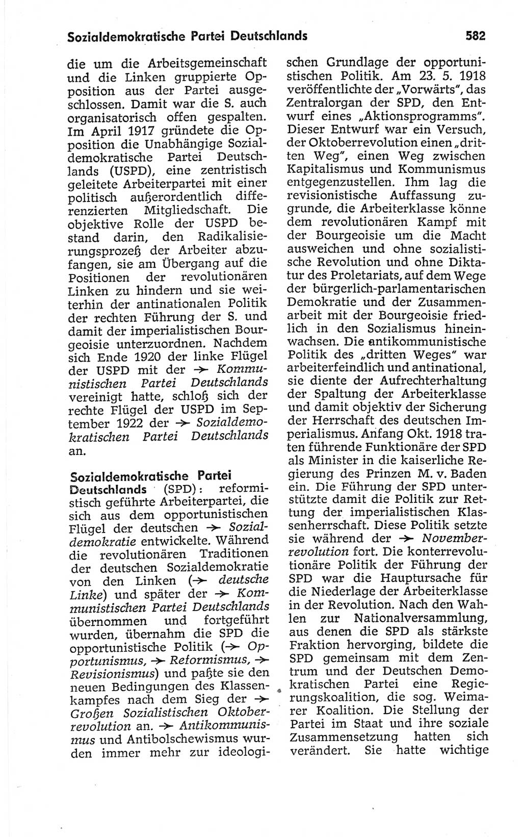 Kleines politisches Wörterbuch [Deutsche Demokratische Republik (DDR)] 1967, Seite 582 (Kl. pol. Wb. DDR 1967, S. 582)