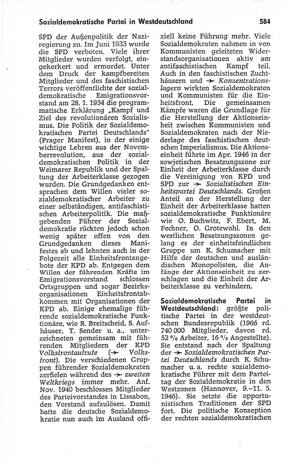 Kleines politisches Wörterbuch [Deutsche Demokratische Republik (DDR)] 1967, Seite 584 (Kl. pol. Wb. DDR 1967, S. 584)