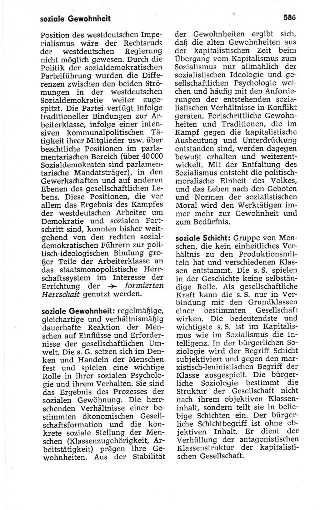 Kleines politisches Wörterbuch [Deutsche Demokratische Republik (DDR)] 1967, Seite 586 (Kl. pol. Wb. DDR 1967, S. 586)