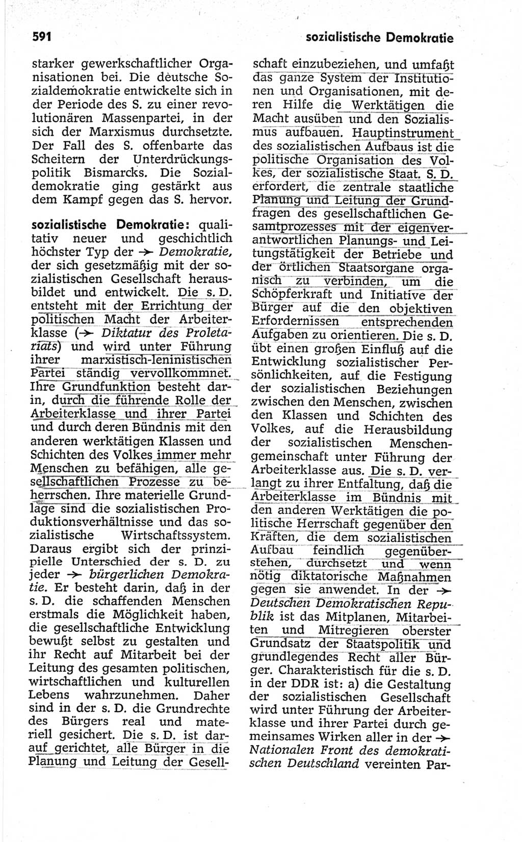Kleines politisches Wörterbuch [Deutsche Demokratische Republik (DDR)] 1967, Seite 591 (Kl. pol. Wb. DDR 1967, S. 591)
