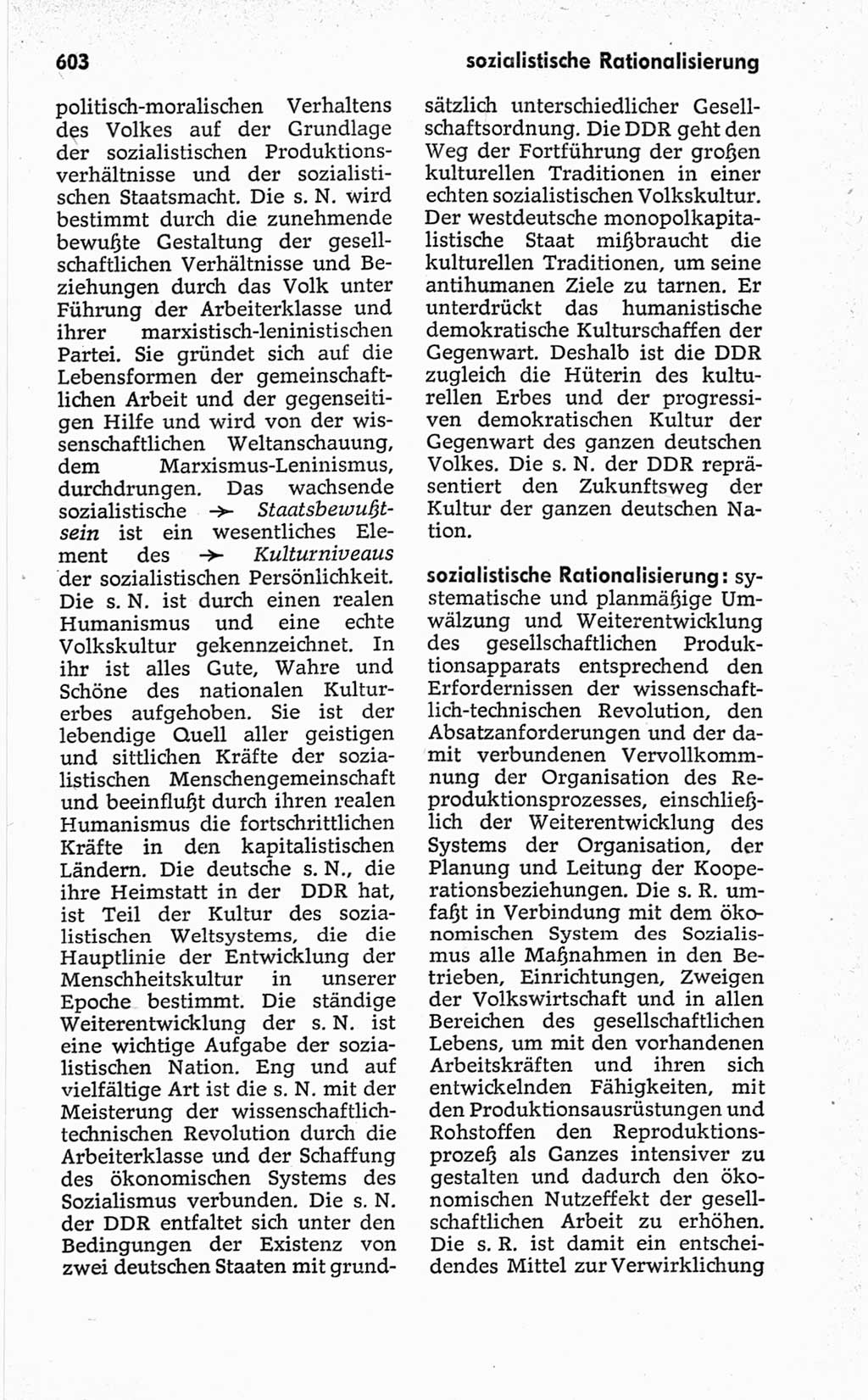 Kleines politisches Wörterbuch [Deutsche Demokratische Republik (DDR)] 1967, Seite 603 (Kl. pol. Wb. DDR 1967, S. 603)