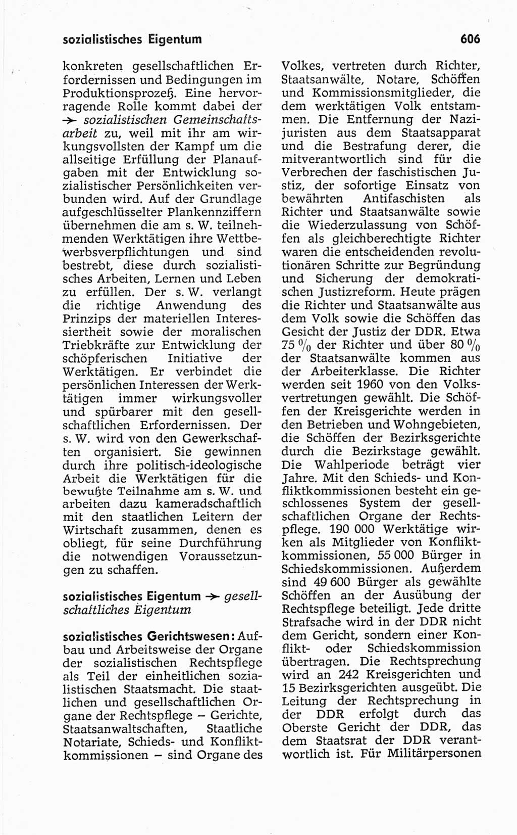 Kleines politisches Wörterbuch [Deutsche Demokratische Republik (DDR)] 1967, Seite 606 (Kl. pol. Wb. DDR 1967, S. 606)