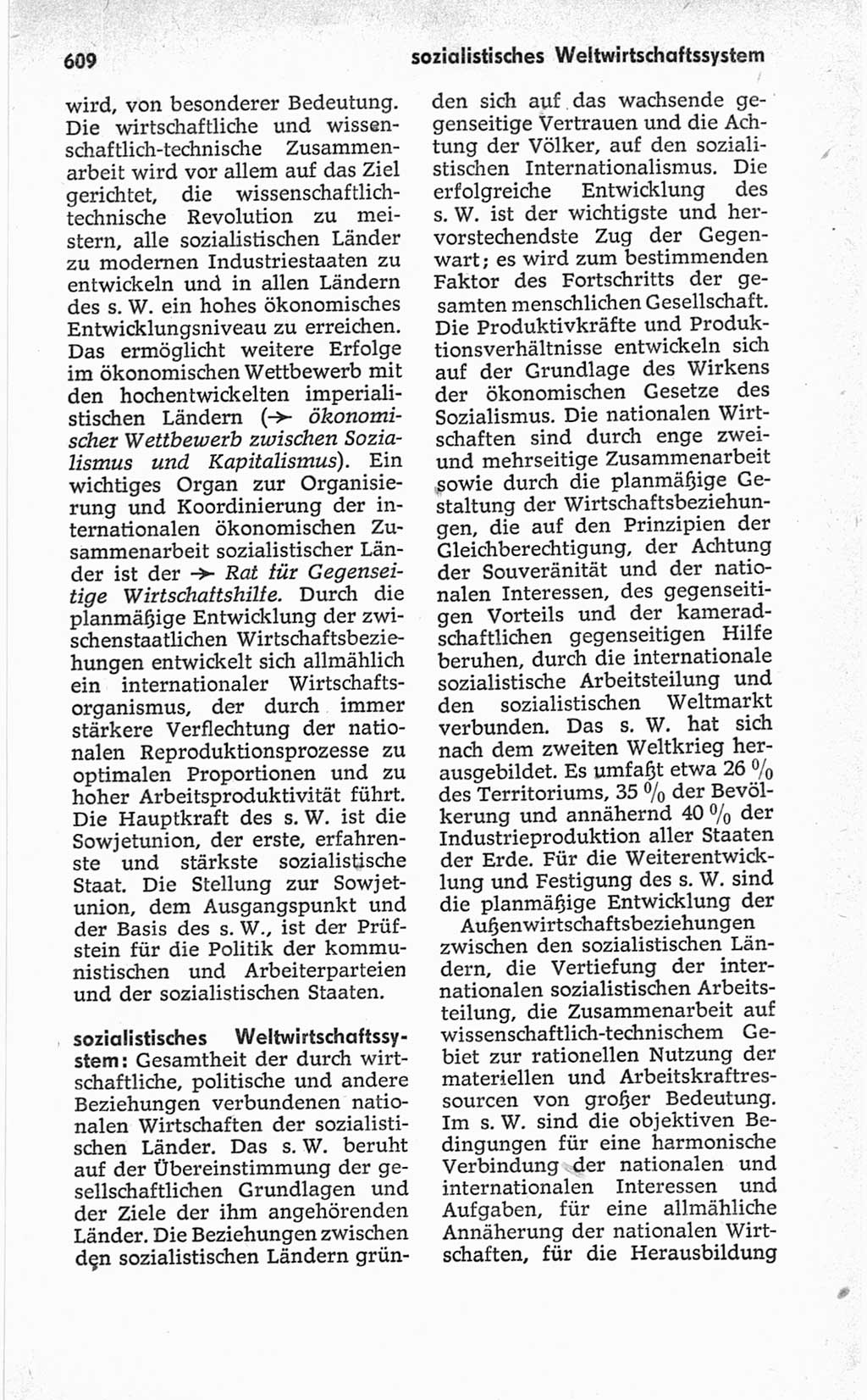 Kleines politisches Wörterbuch [Deutsche Demokratische Republik (DDR)] 1967, Seite 609 (Kl. pol. Wb. DDR 1967, S. 609)