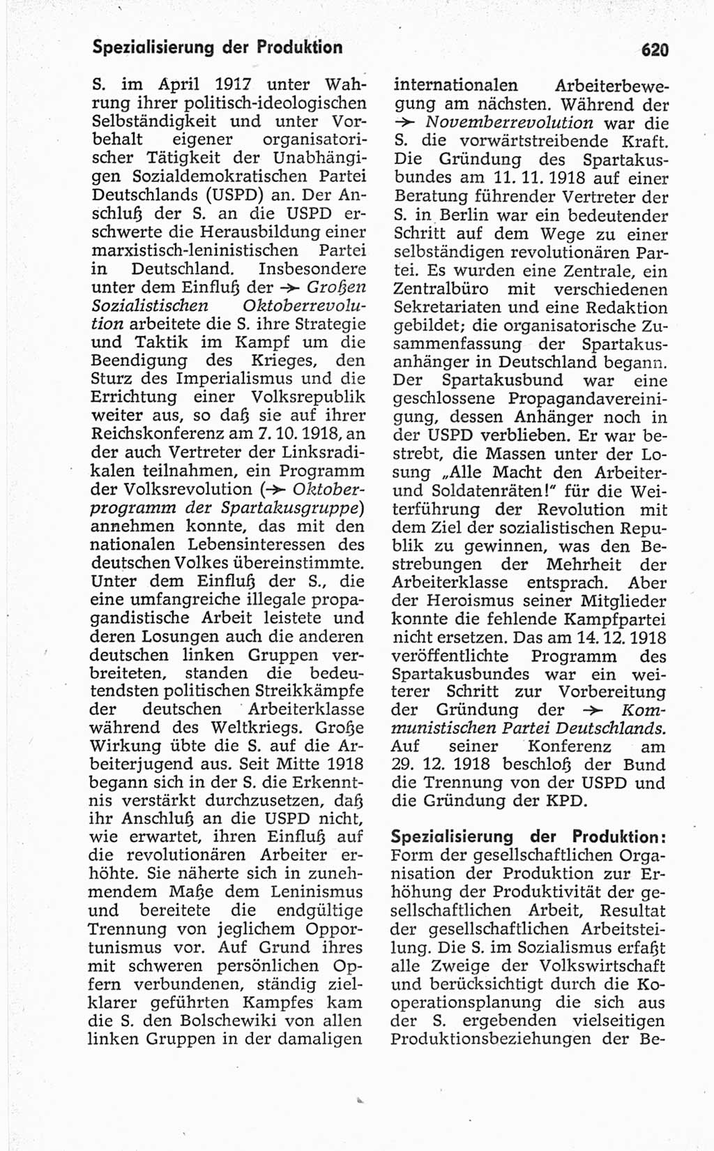 Kleines politisches Wörterbuch [Deutsche Demokratische Republik (DDR)] 1967, Seite 620 (Kl. pol. Wb. DDR 1967, S. 620)