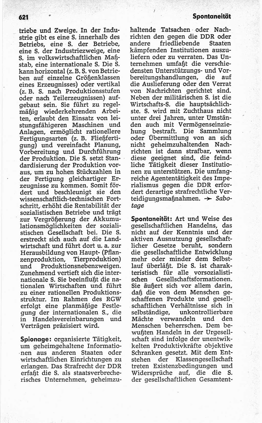 Kleines politisches Wörterbuch [Deutsche Demokratische Republik (DDR)] 1967, Seite 621 (Kl. pol. Wb. DDR 1967, S. 621)