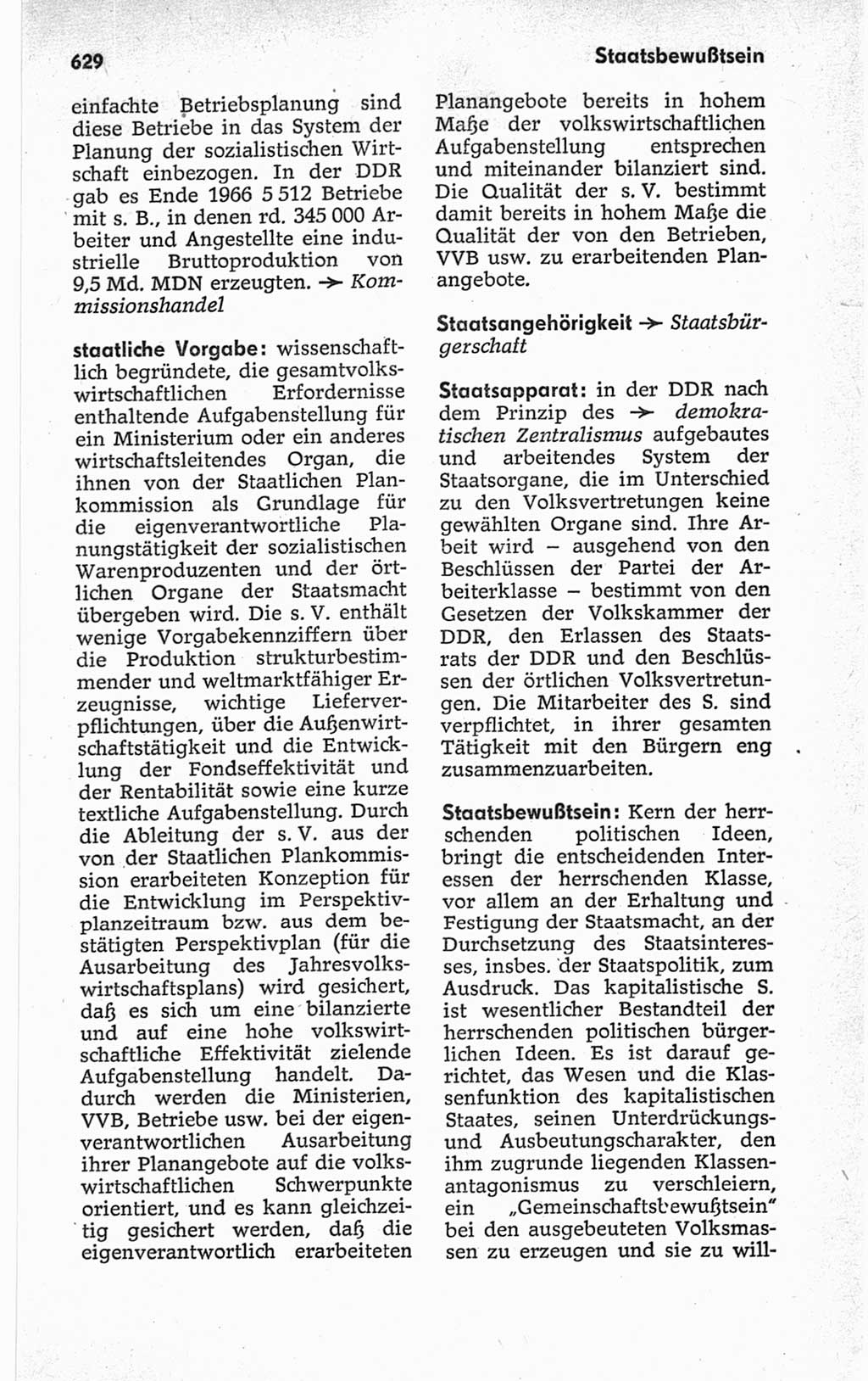 Kleines politisches Wörterbuch [Deutsche Demokratische Republik (DDR)] 1967, Seite 629 (Kl. pol. Wb. DDR 1967, S. 629)