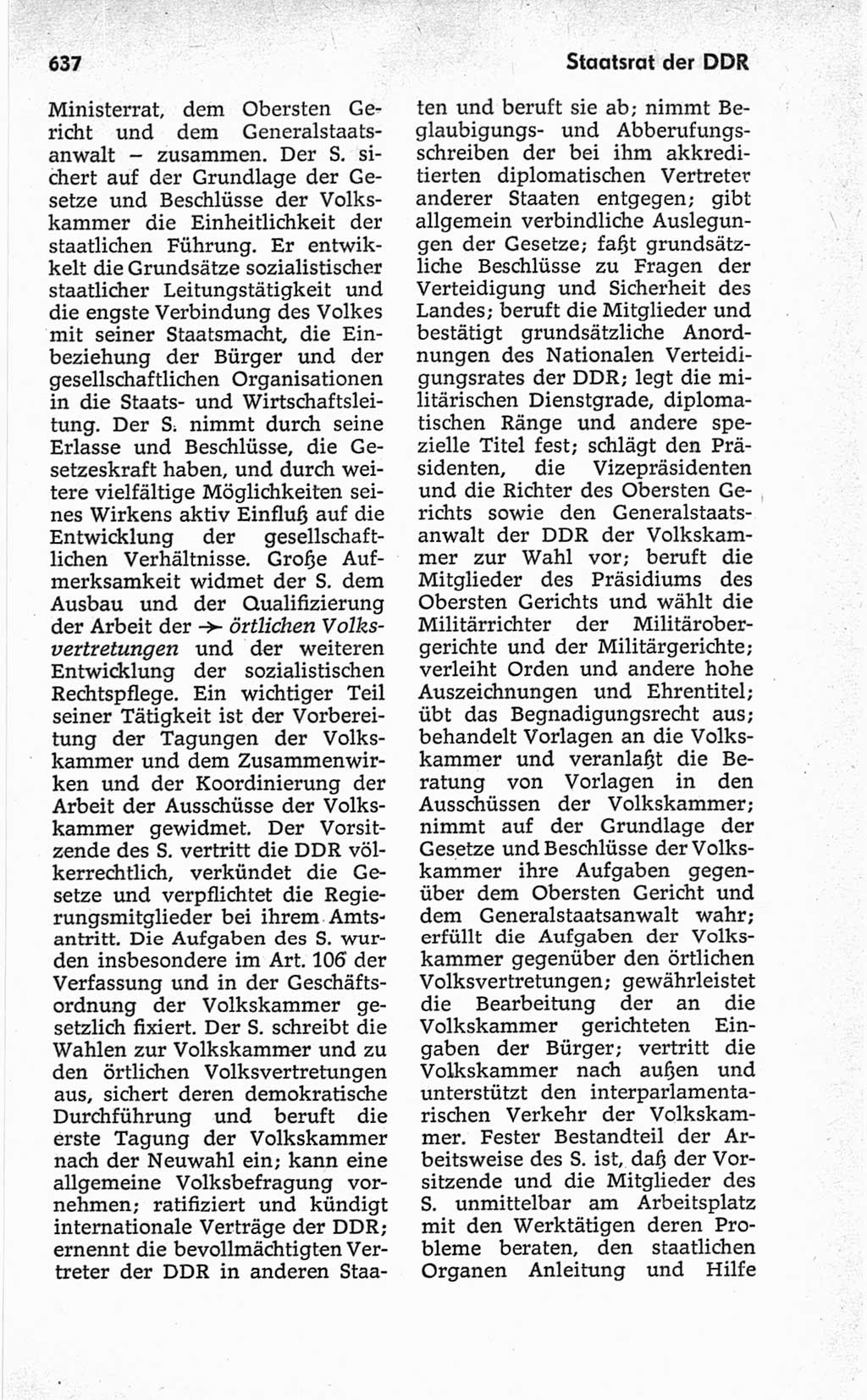 Kleines politisches Wörterbuch [Deutsche Demokratische Republik (DDR)] 1967, Seite 637 (Kl. pol. Wb. DDR 1967, S. 637)