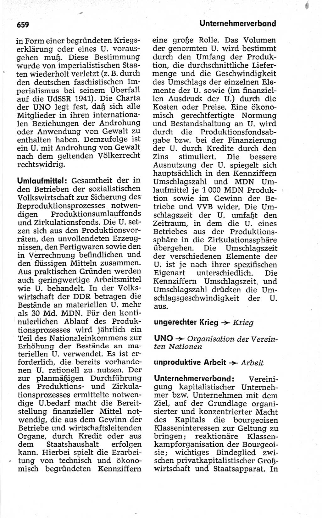 Kleines politisches Wörterbuch [Deutsche Demokratische Republik (DDR)] 1967, Seite 659 (Kl. pol. Wb. DDR 1967, S. 659)