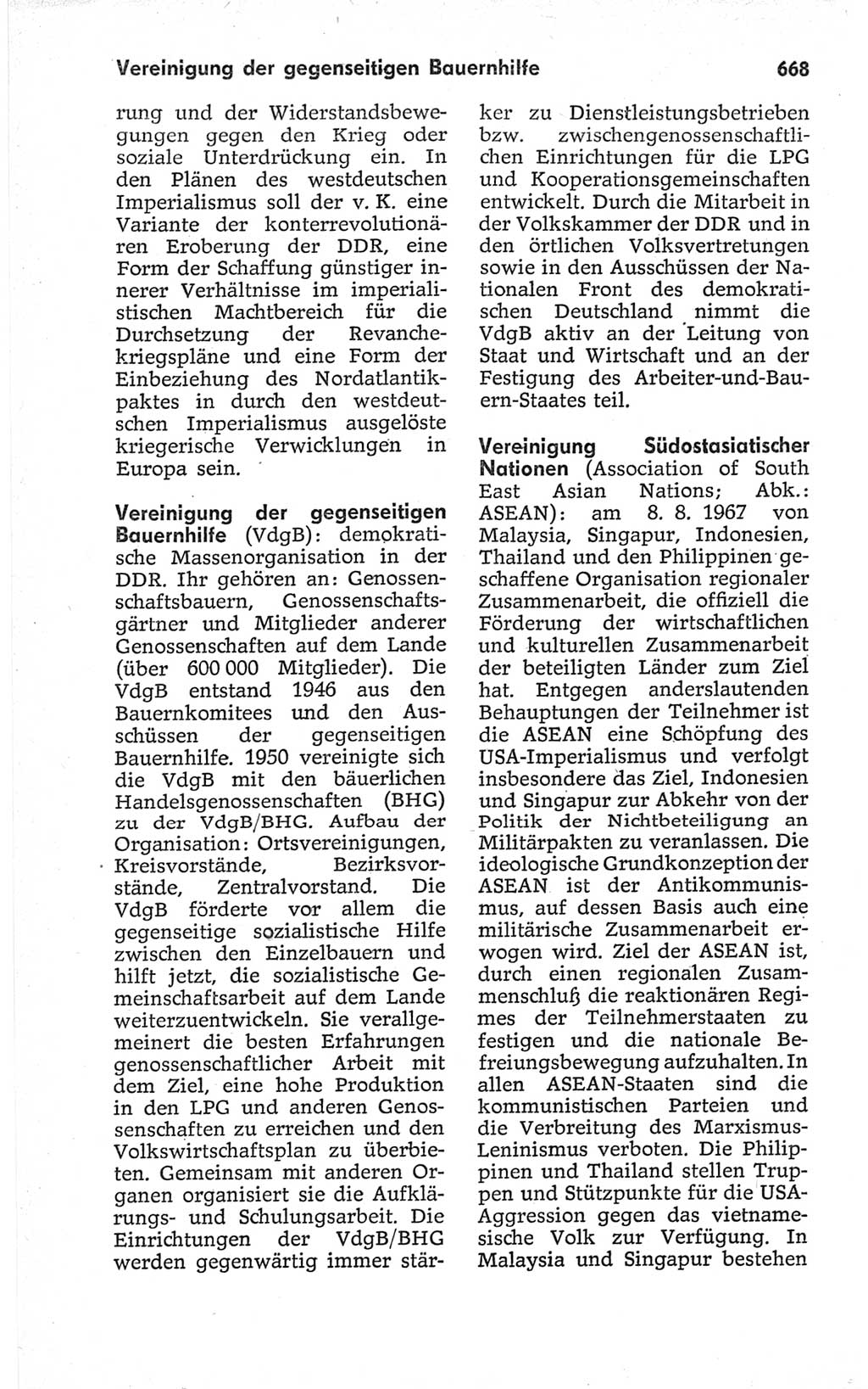 Kleines politisches Wörterbuch [Deutsche Demokratische Republik (DDR)] 1967, Seite 668 (Kl. pol. Wb. DDR 1967, S. 668)