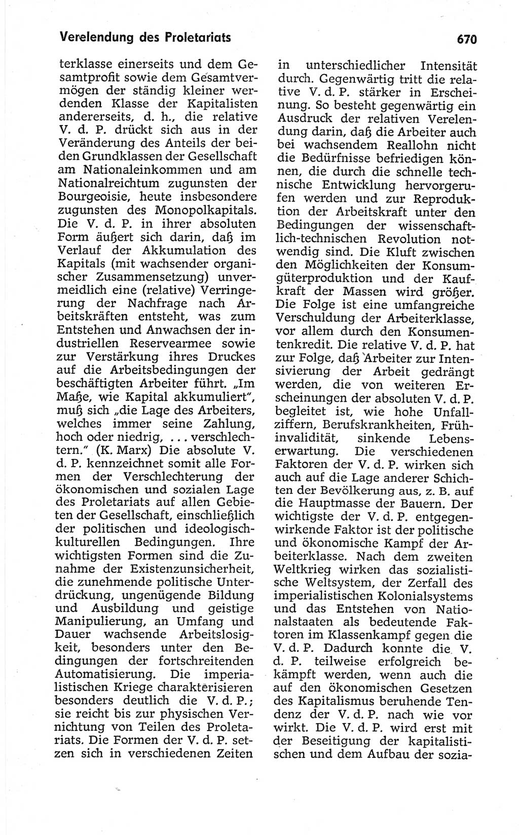 Kleines politisches Wörterbuch [Deutsche Demokratische Republik (DDR)] 1967, Seite 670 (Kl. pol. Wb. DDR 1967, S. 670)