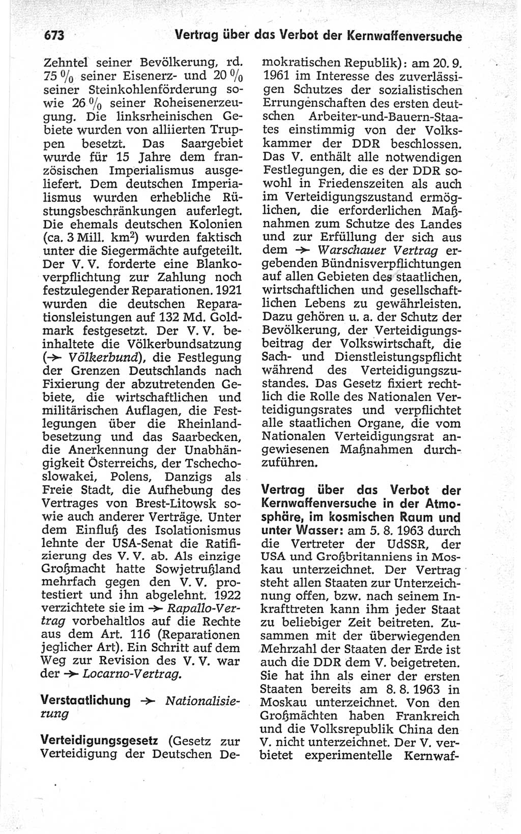 Kleines politisches Wörterbuch [Deutsche Demokratische Republik (DDR)] 1967, Seite 673 (Kl. pol. Wb. DDR 1967, S. 673)