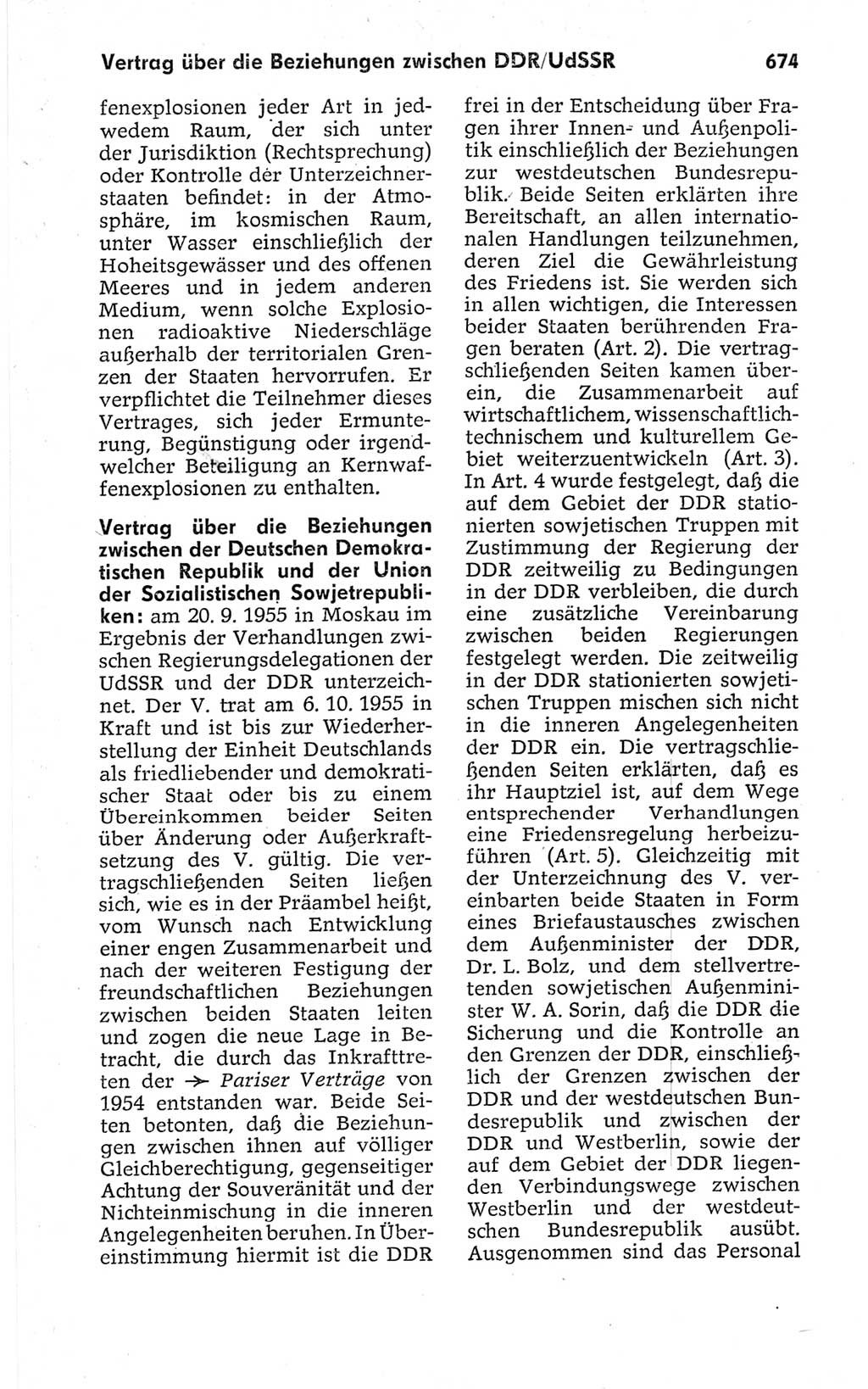 Kleines politisches Wörterbuch [Deutsche Demokratische Republik (DDR)] 1967, Seite 674 (Kl. pol. Wb. DDR 1967, S. 674)